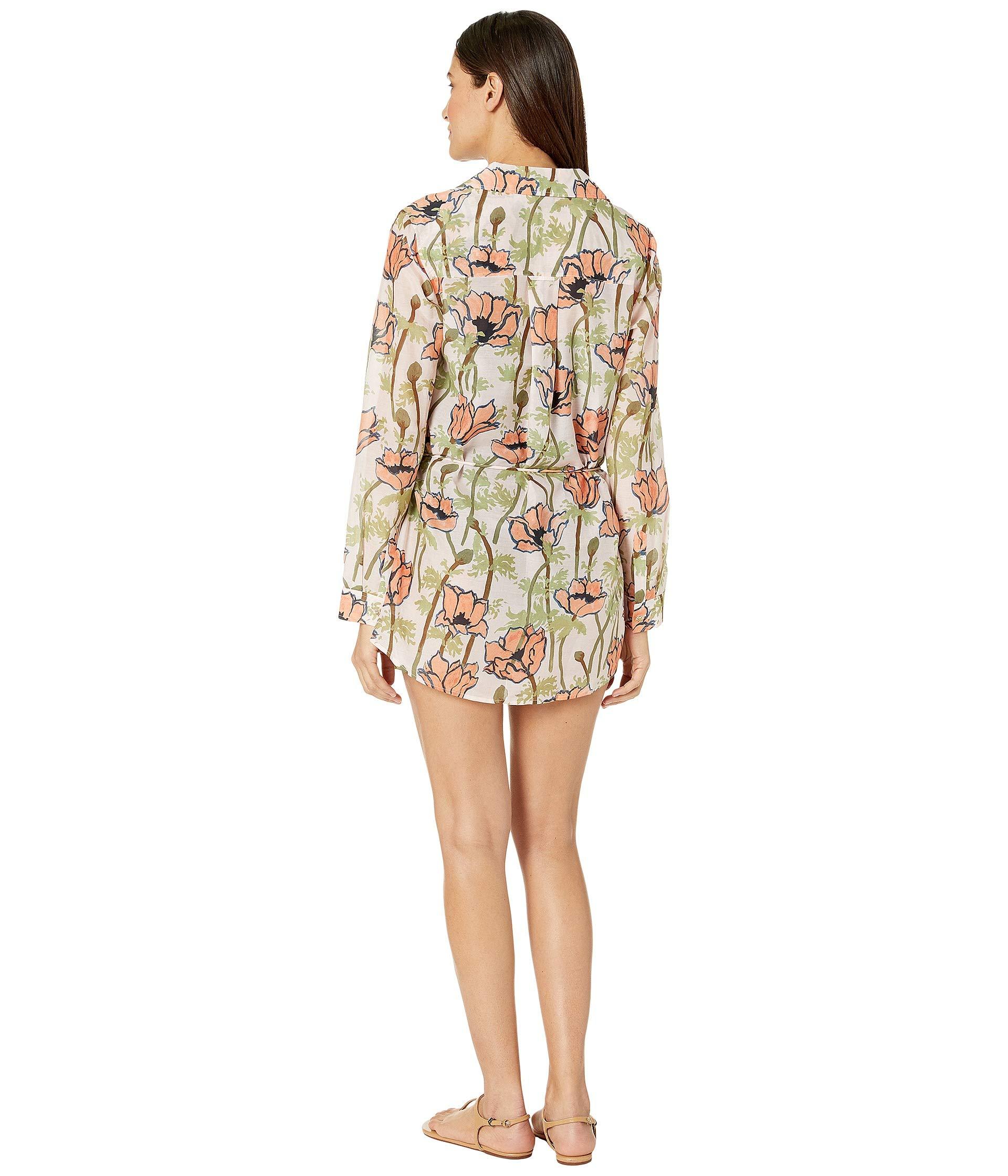 tory burch printed beach tunic
