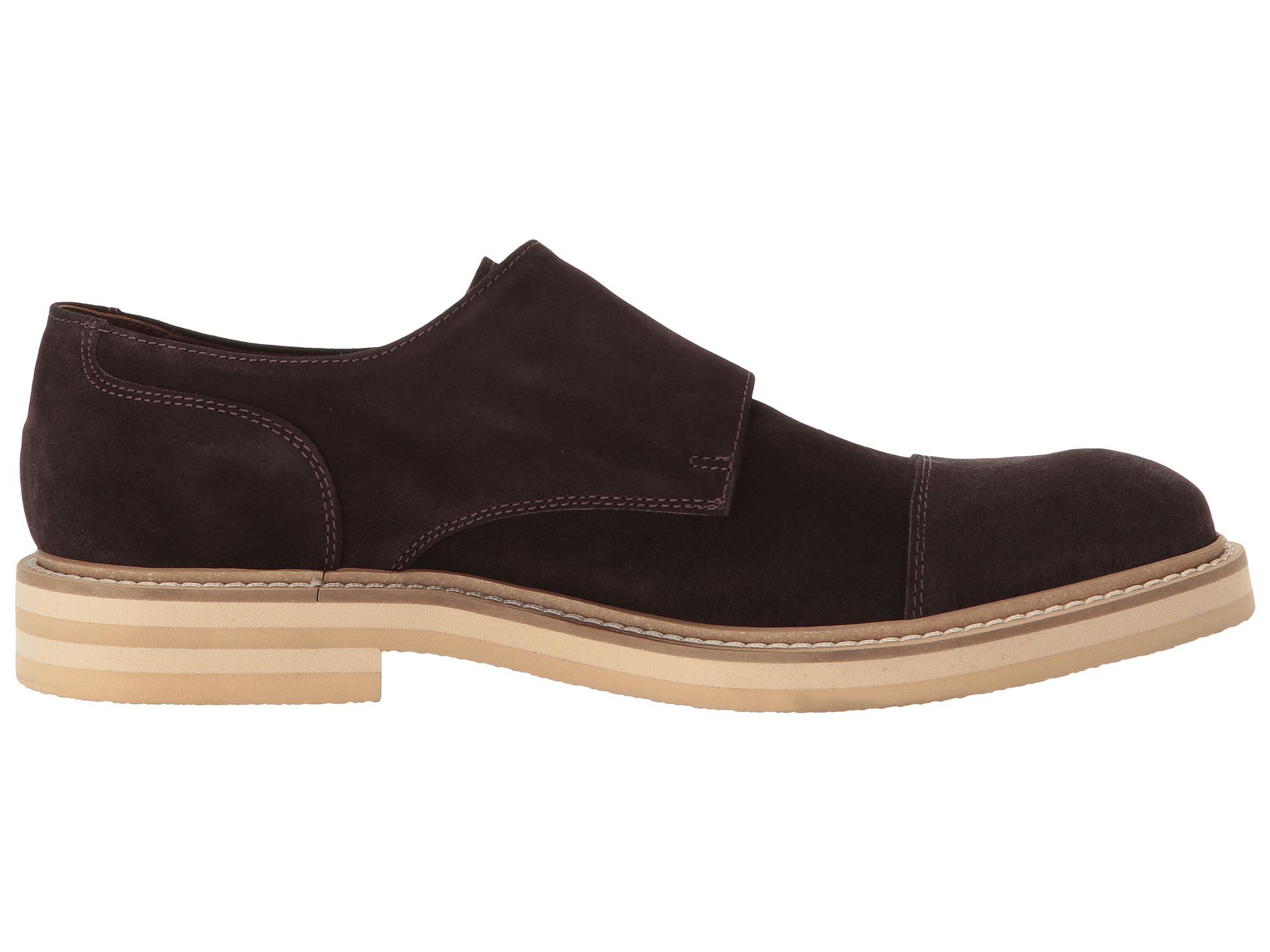 double monk brown shoes