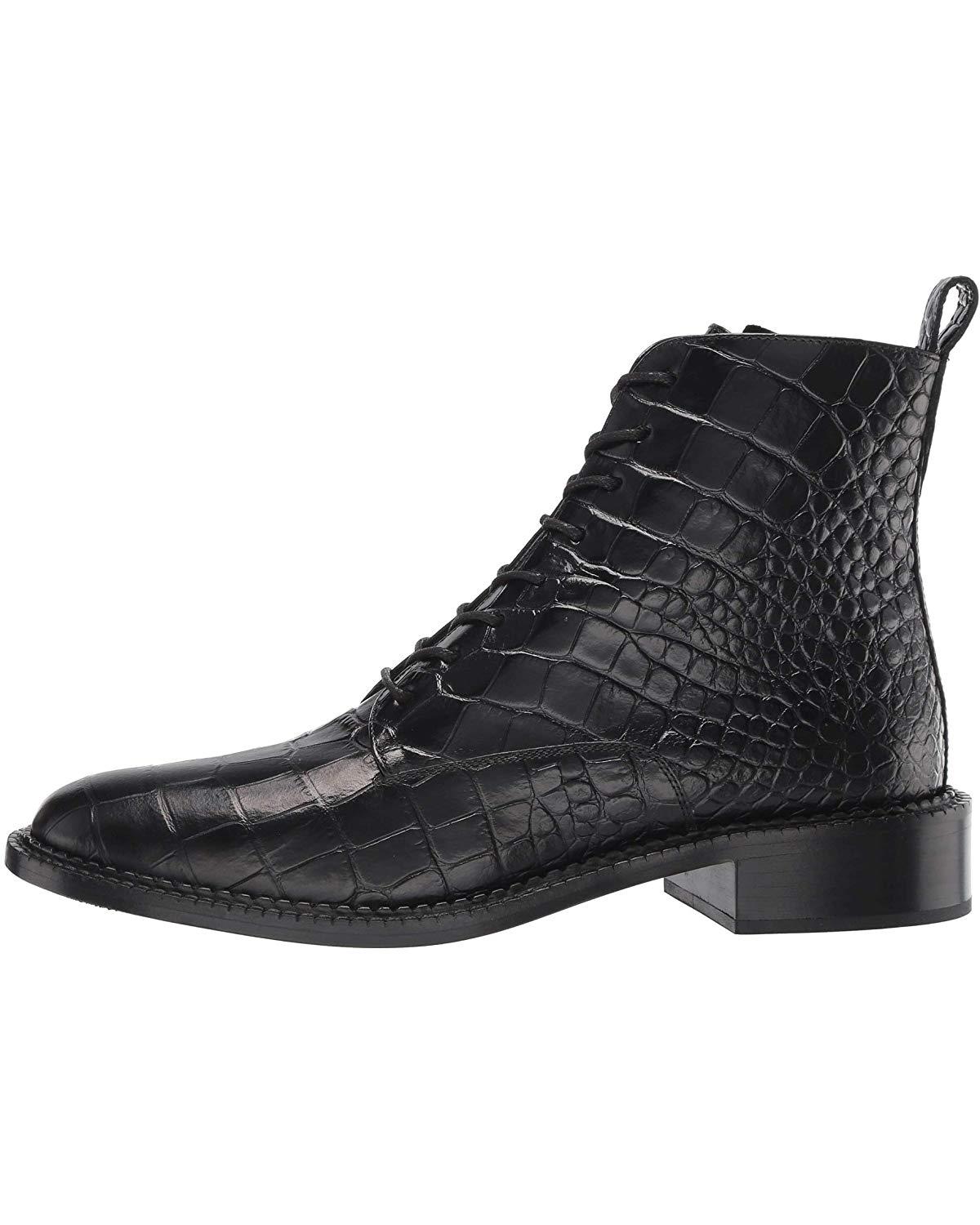vince cabria leather combat boots