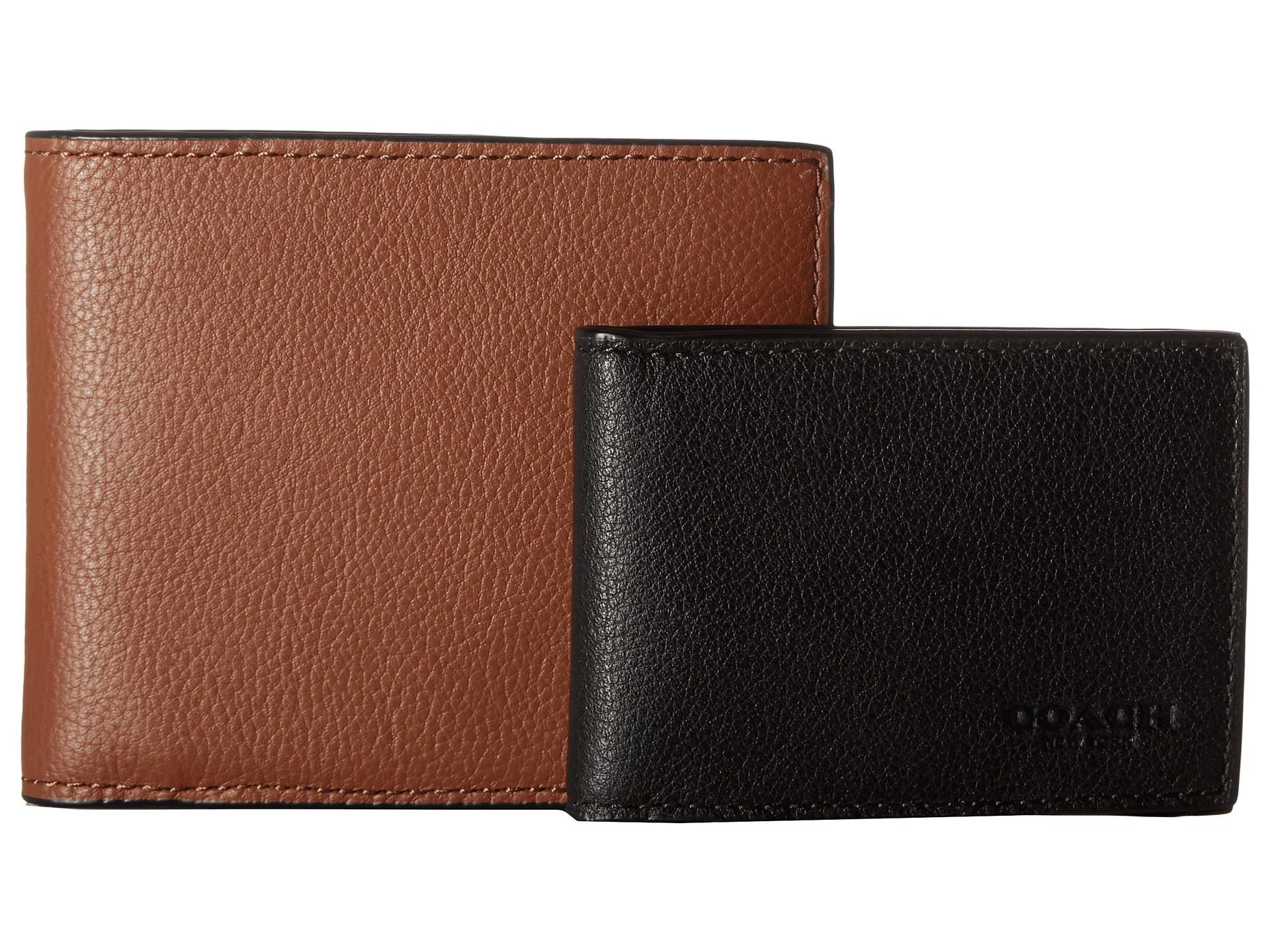 COACH Leather 3in1 Wallet Set in Brown for Men Lyst