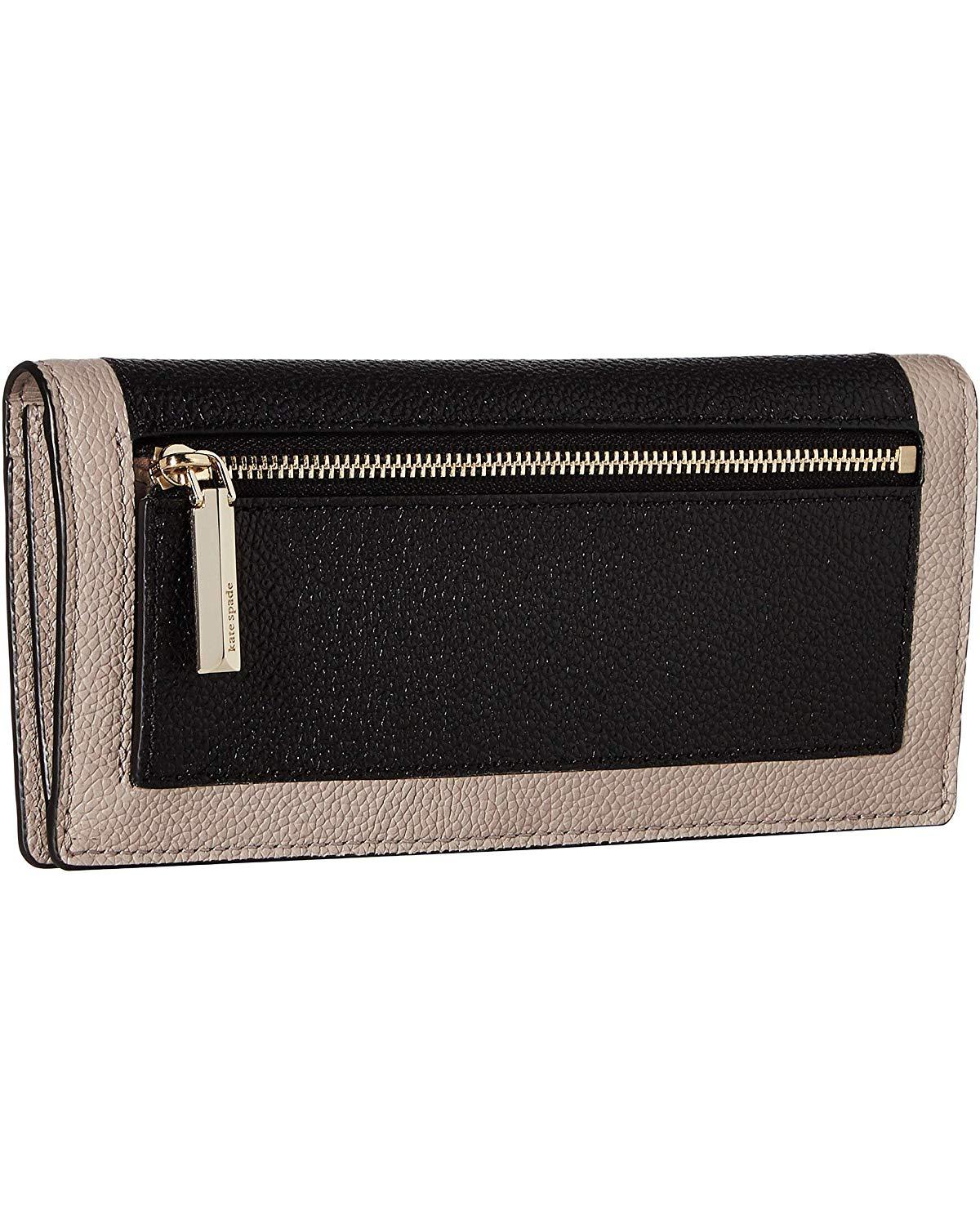 margaux pebble leather bifold continental wallet