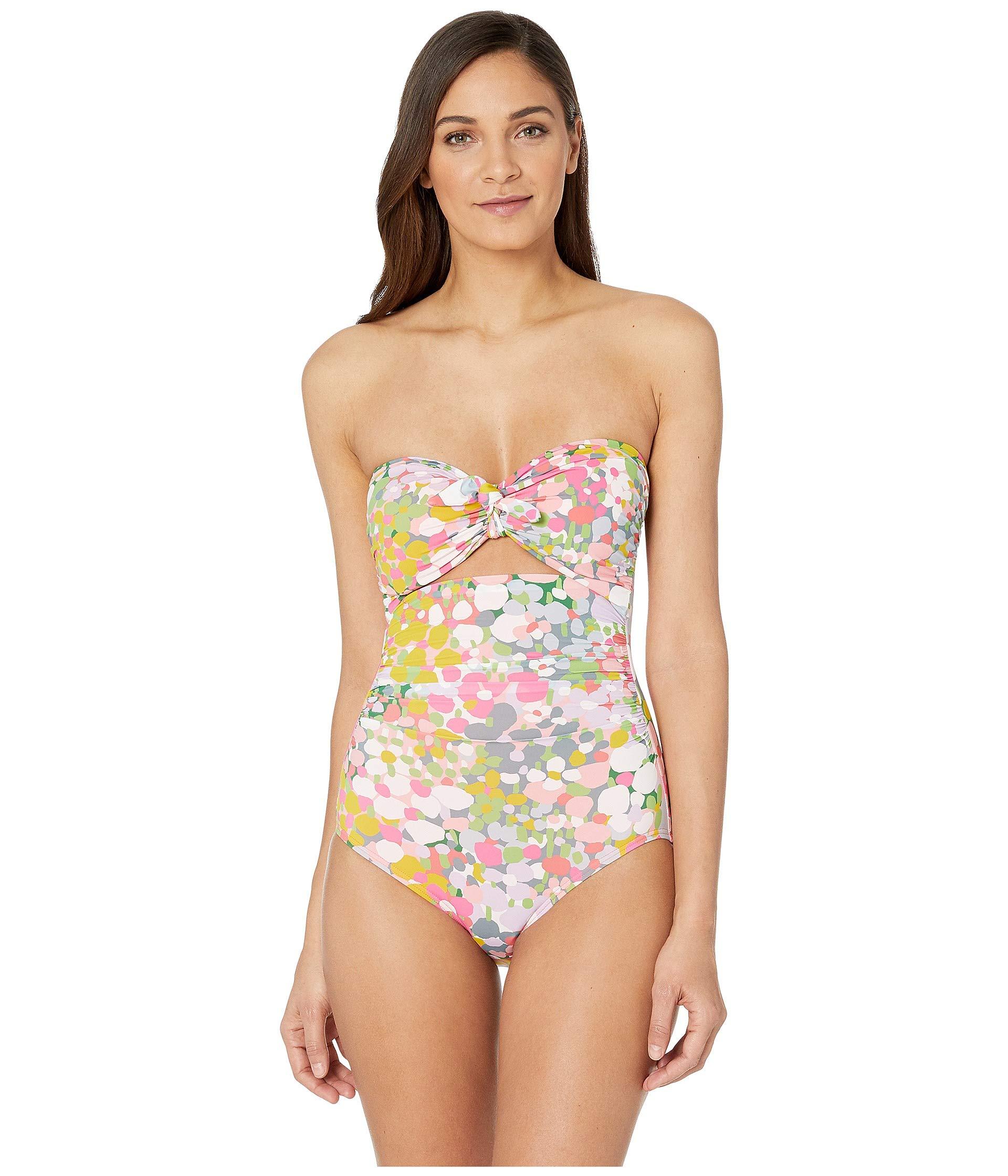 kate spade bandeau one piece swimsuit