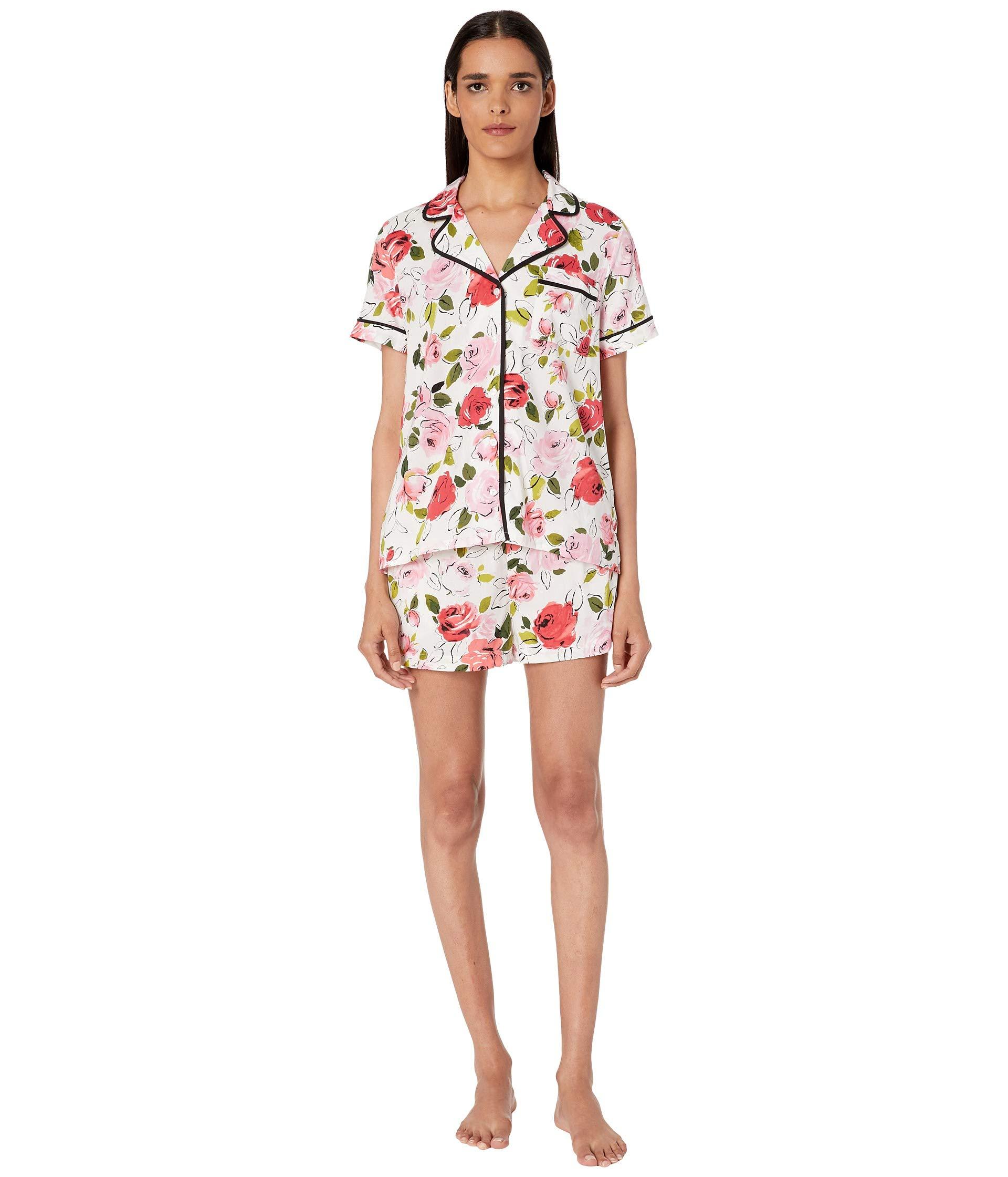 Kate Spade Cotton Woven Lawn Short Pajama Set in Pink Lyst