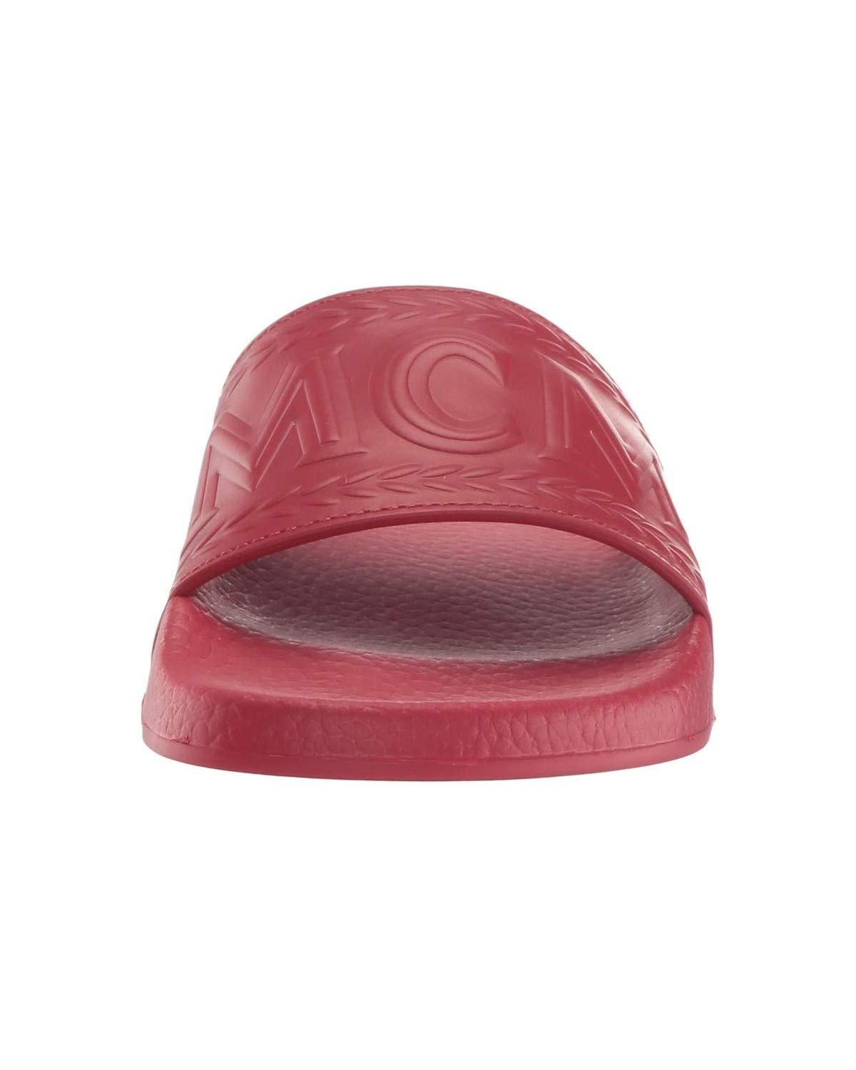 MCM Slides (Red) | Mcm shoes, Women shoes, Black and red