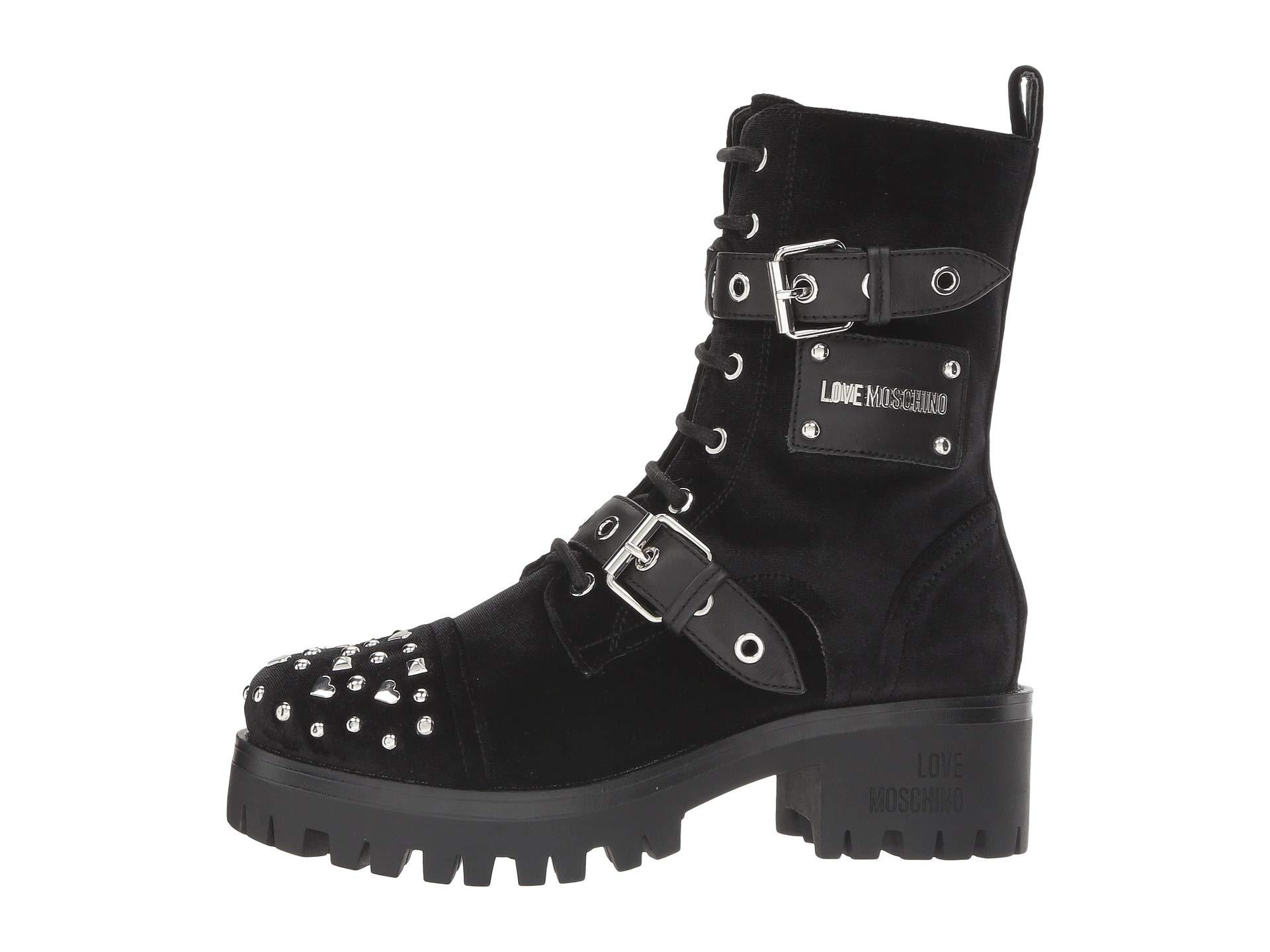 love moschino biker boots