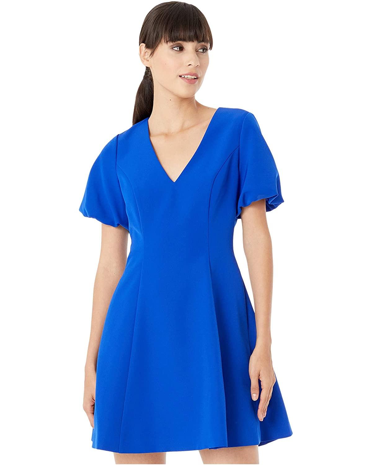 MILLY Synthetic Cady Amelia Dress in Cobalt (Blue) - Lyst