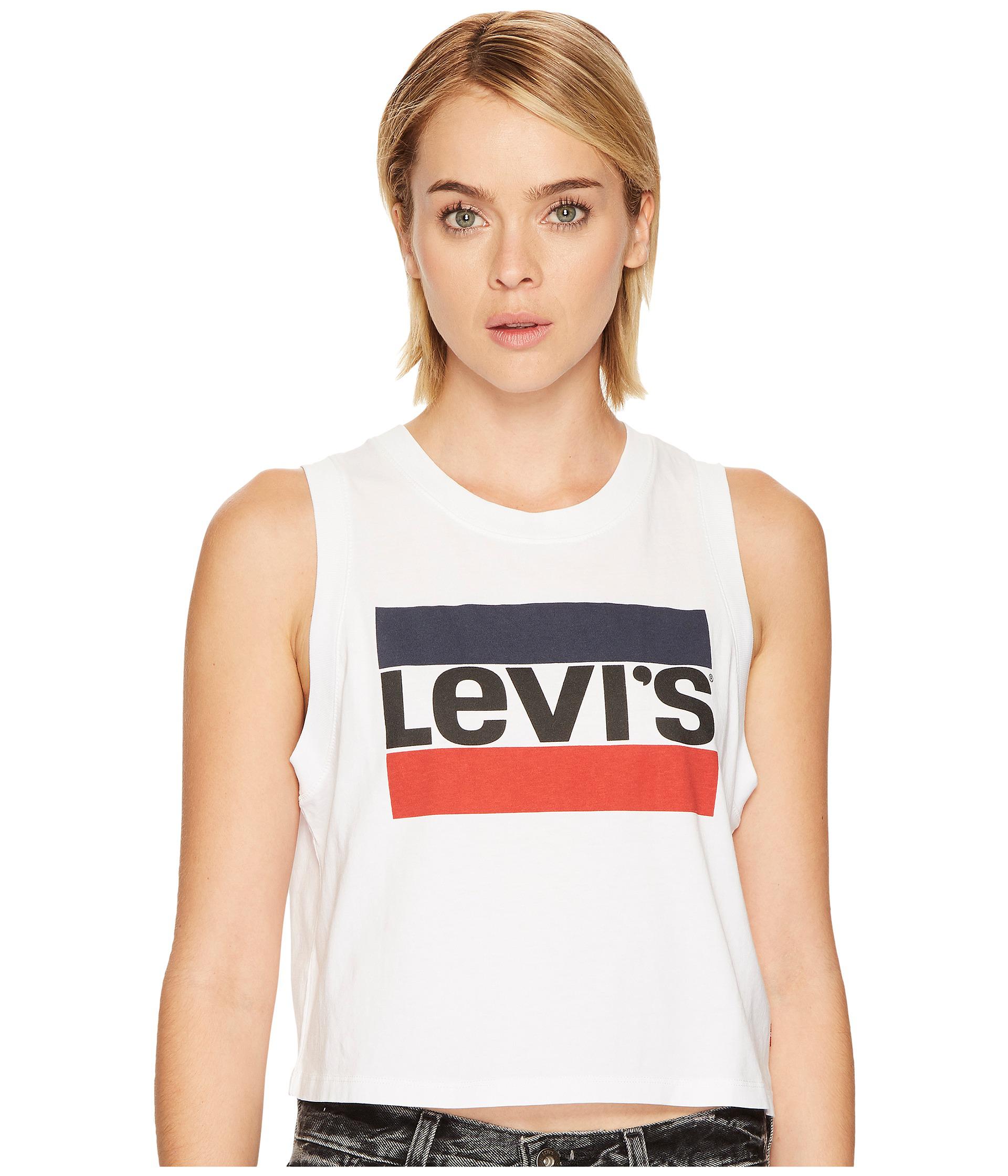 levi's graphic crop tank