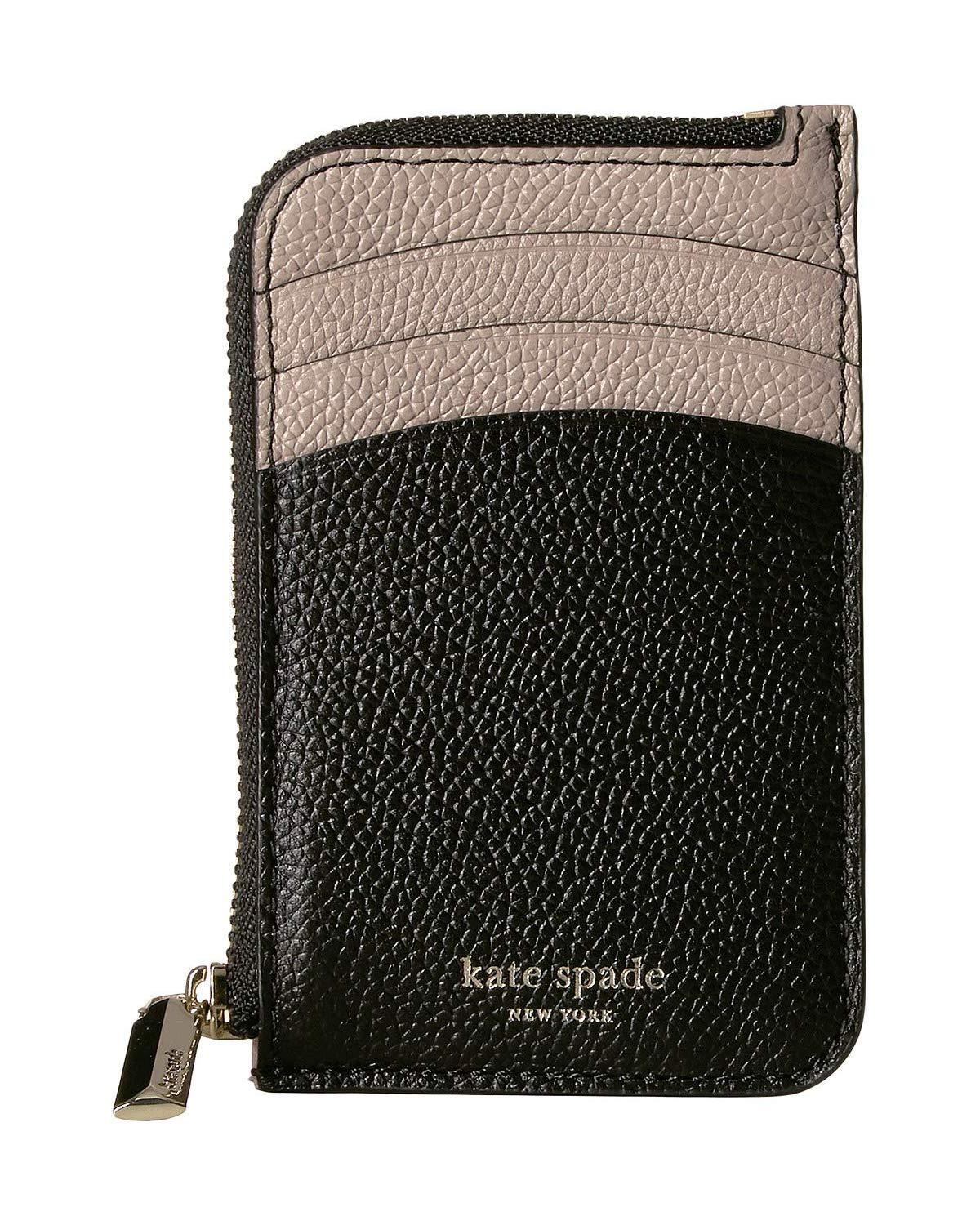 margaux leather zip card holder