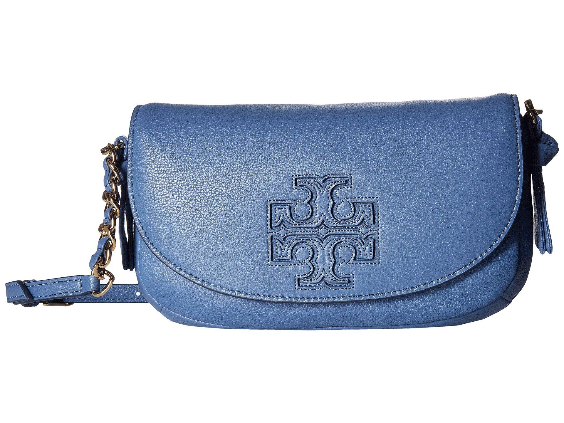 Tory Burch Leather Harper Crossbody in Blue Lyst