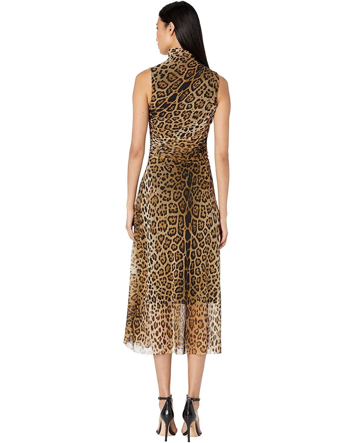 fuzzi leopard dress