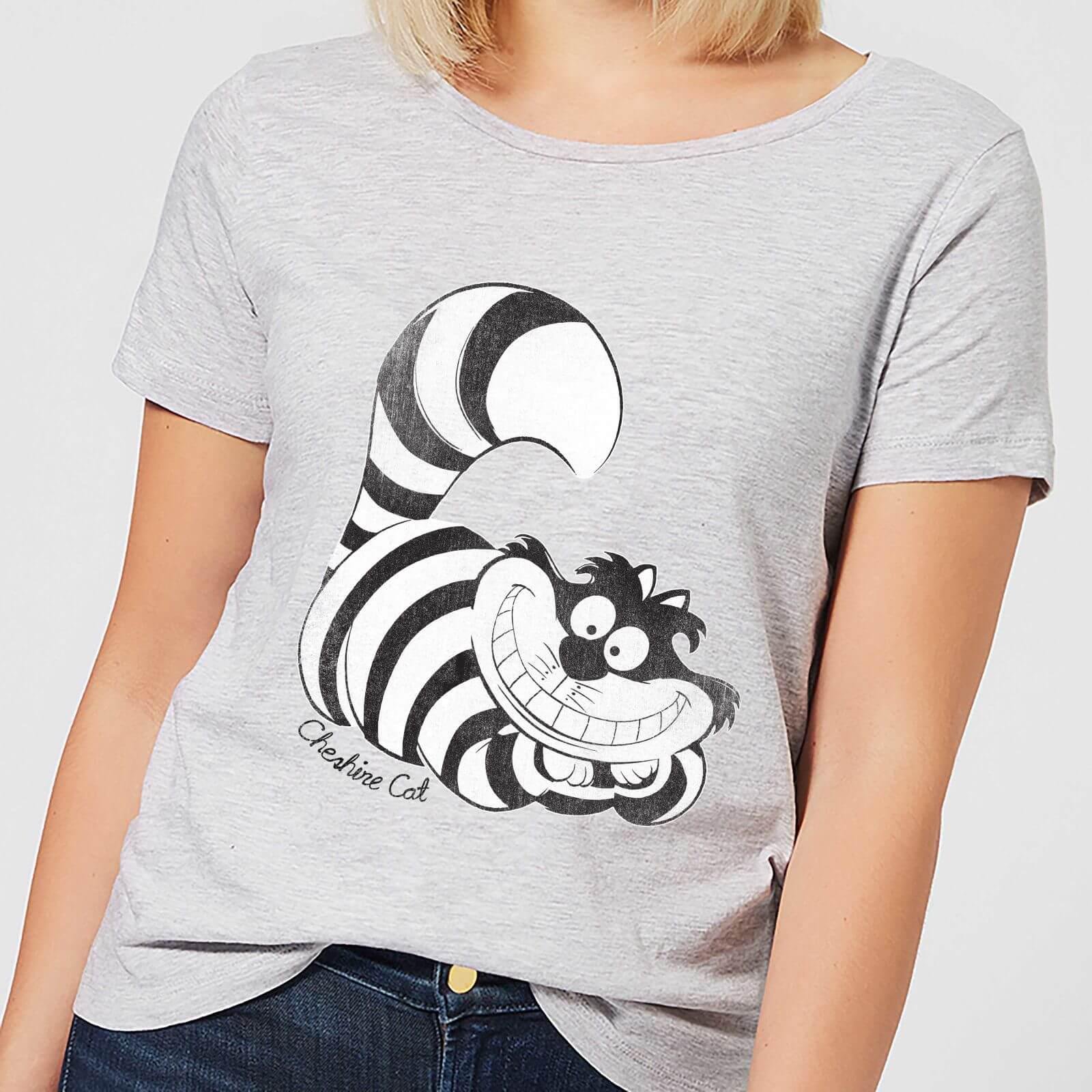 Disney Cotton Alice In Wonderland Cheshire Cat Mono Tshirt in Grey