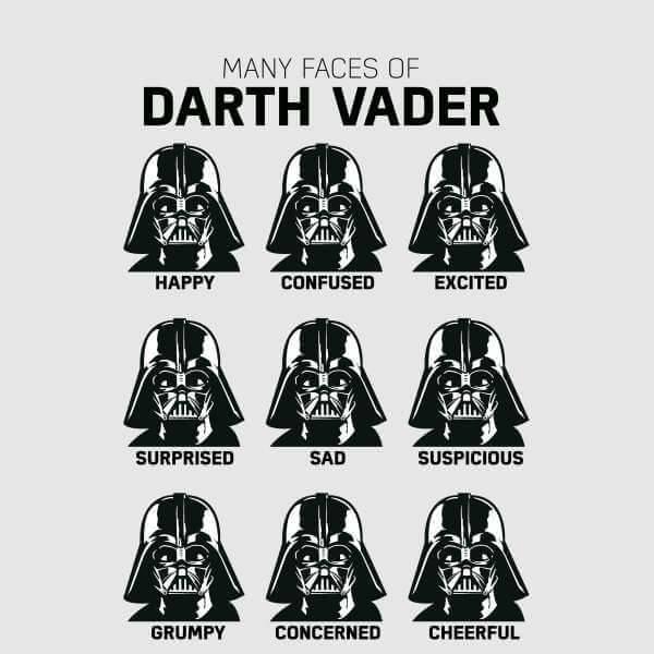 Star Wars Many Faces Of Darth Vader Pullover Hoodie In Gray For Men Lyst