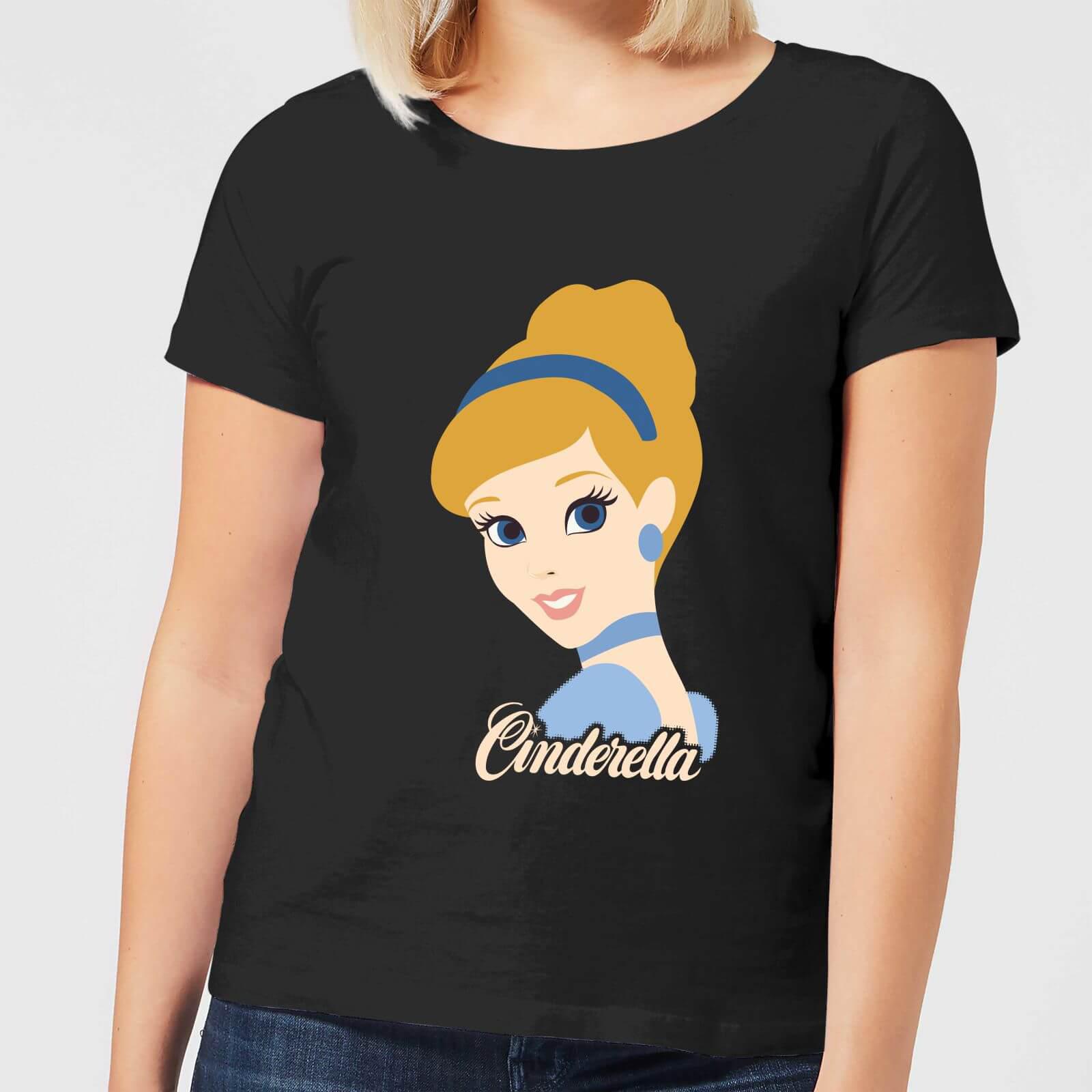 Disney Cotton Princess Colour Silhouette Cinderella T-shirt In Black - Lyst