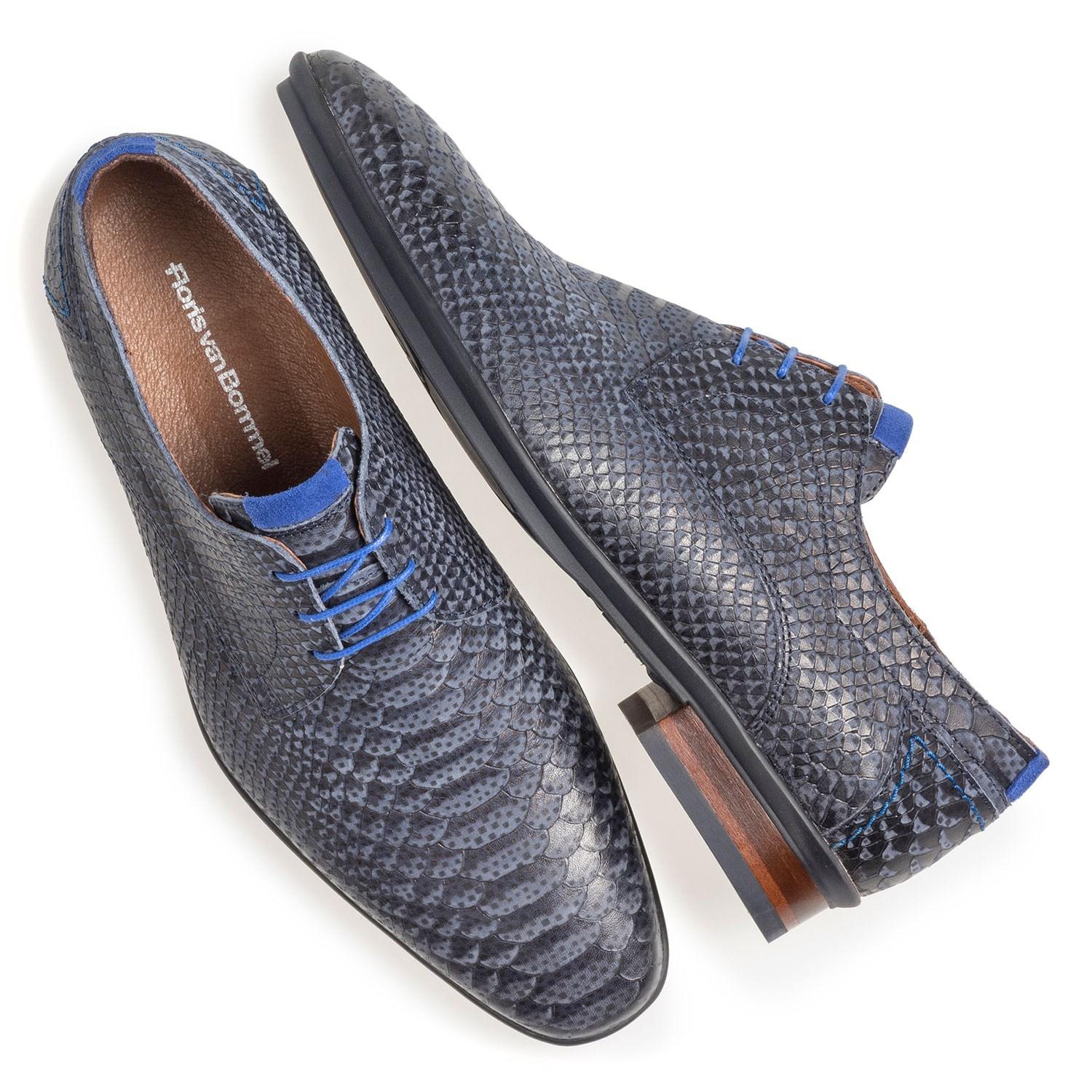 Floris Van Bommel Rubber Veterschoenen Blauw in het Blauw voor heren - Lyst