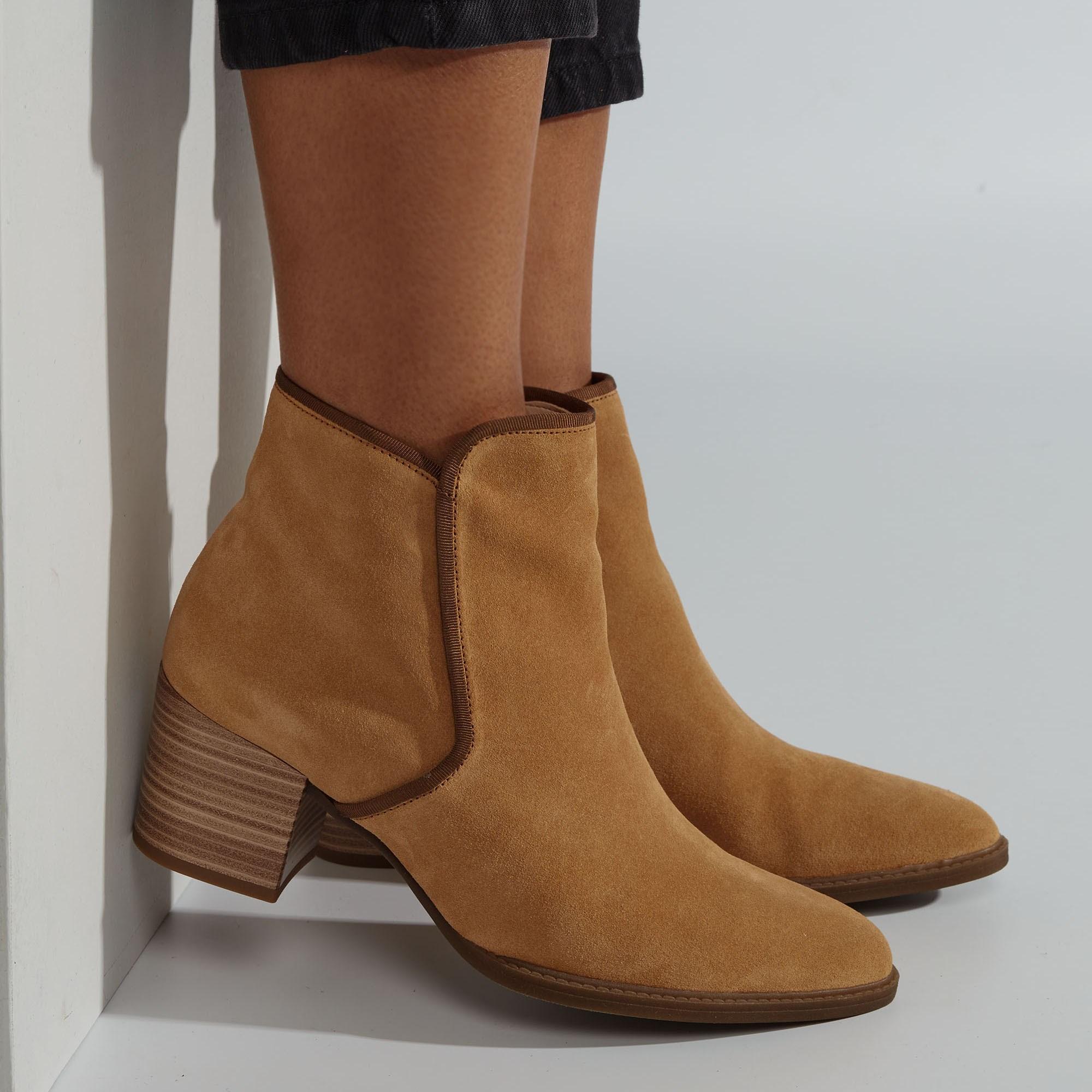 Gabor Comfort Enkellaarsjes Cognac in het Bruin - Lyst