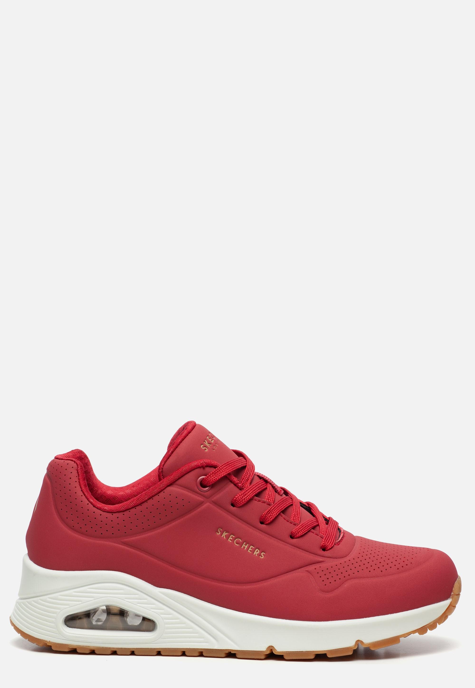 Skechers Uno Stand On Air Sneakers Rood in het Rood - Lyst