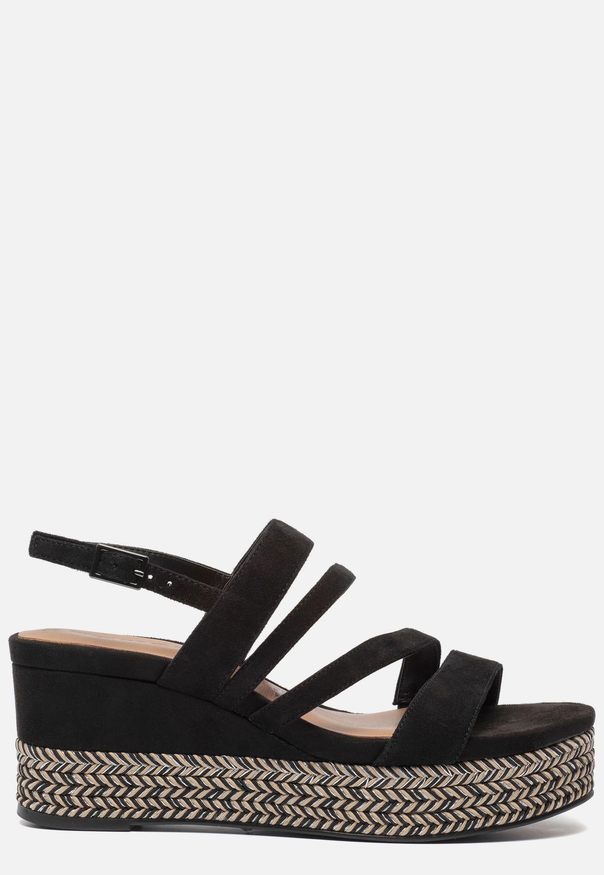 Tamaris Sandalen Met Sleeahak Zwart in het Zwart - Lyst