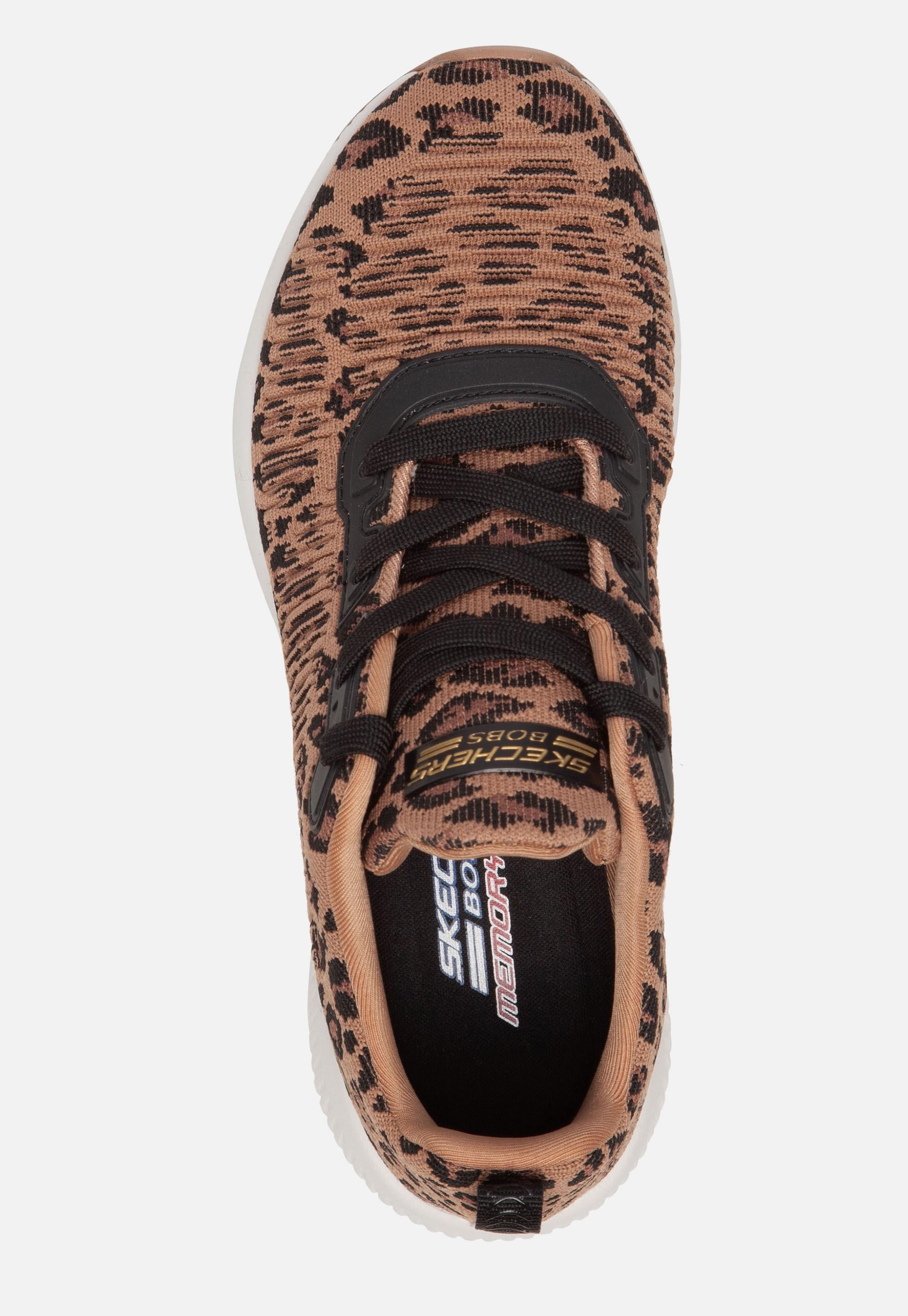Skechers Bobs Sport Squad Mighty Cat Sneakers Luipaard in het Bruin - Lyst