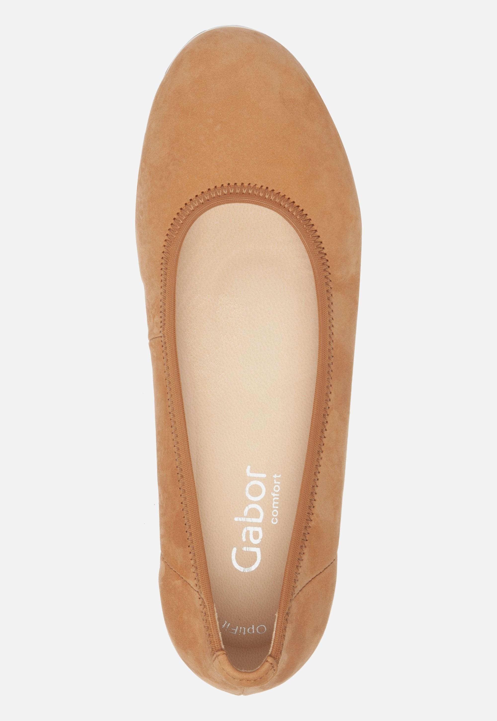 Gabor Comfort Ballerina's Cognac in het Bruin - Lyst