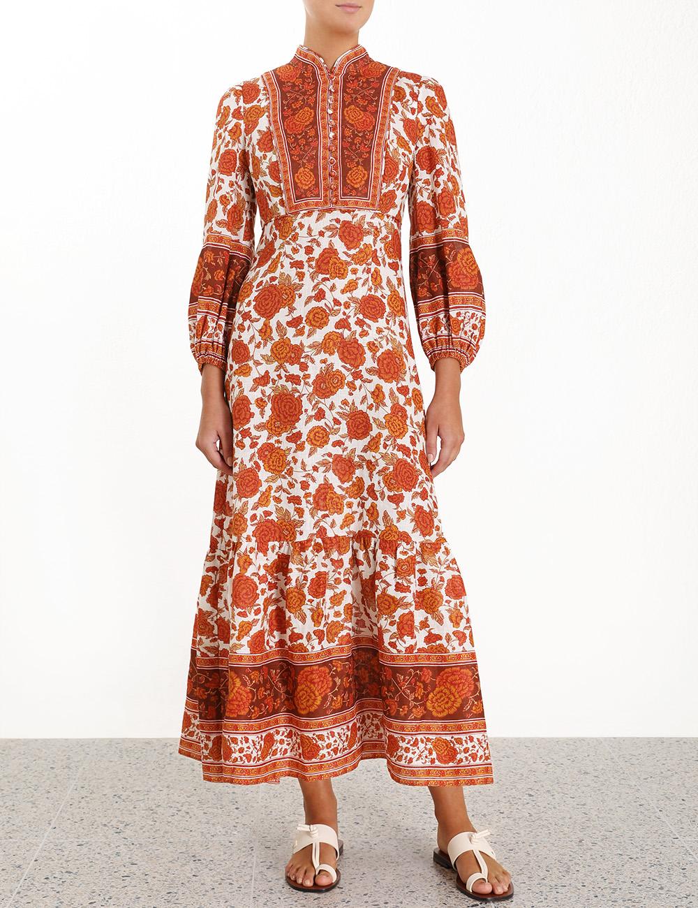 zimmermann orange dress