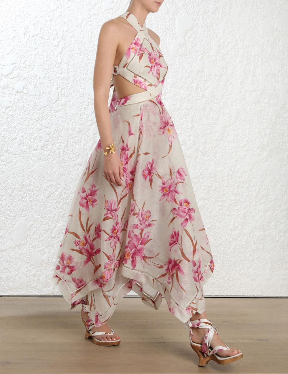 zimmermann corsage halter mini dress