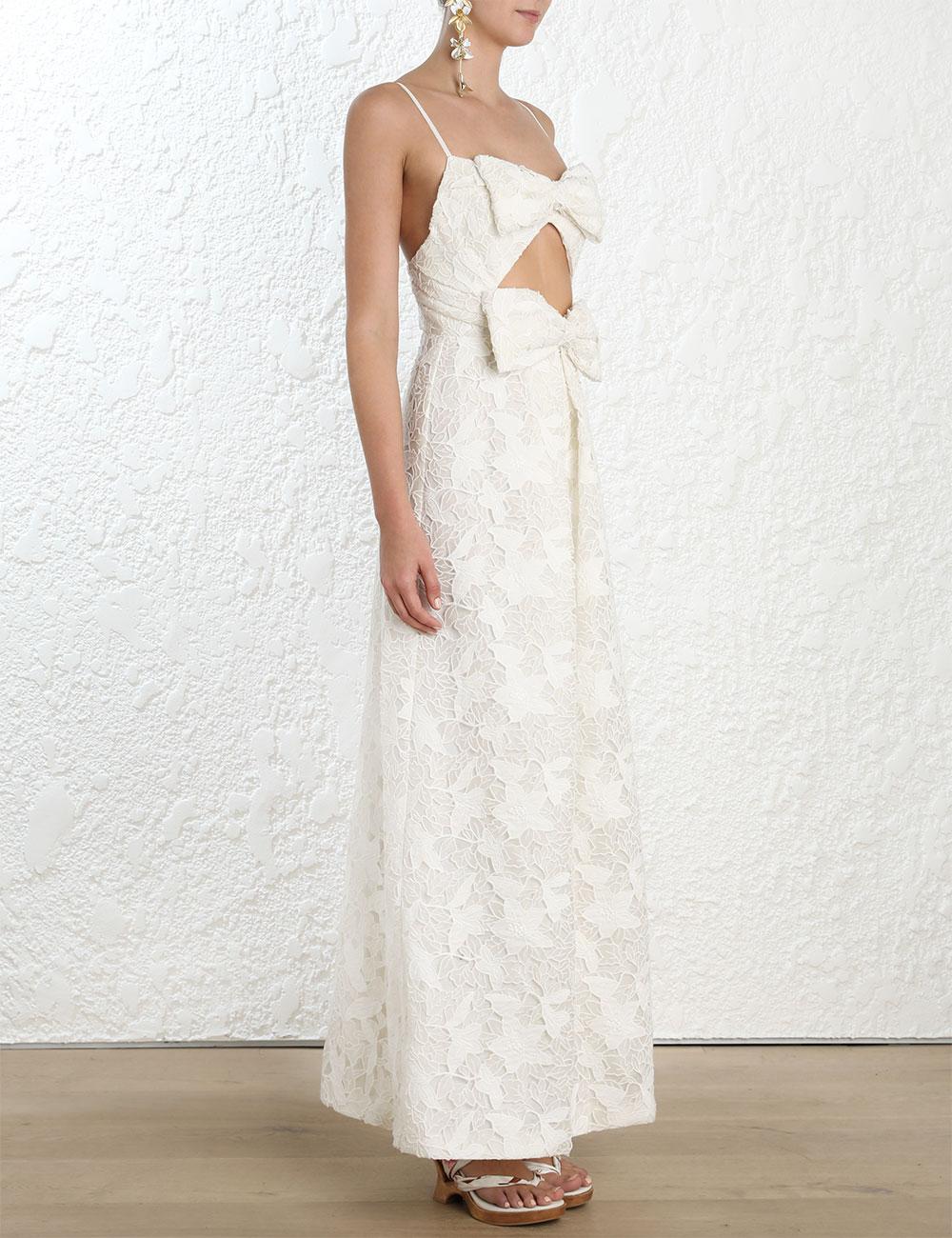 zimmermann corsage bow dress