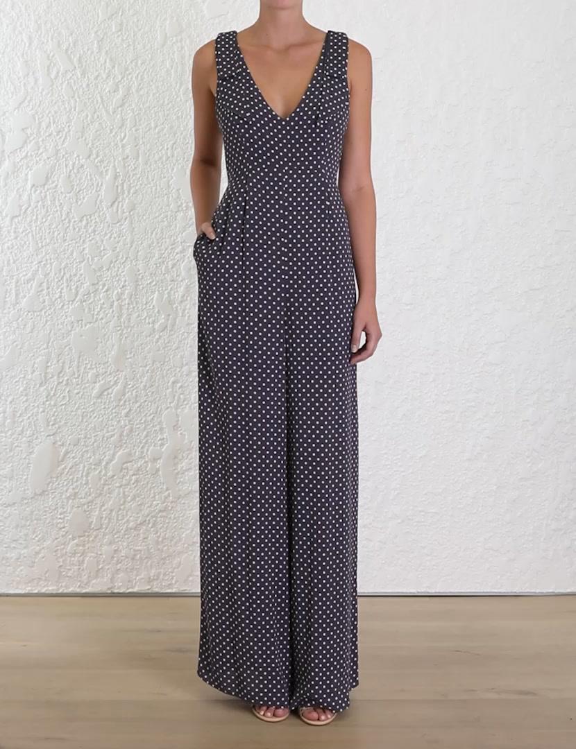 zimmermann bow jumpsuit