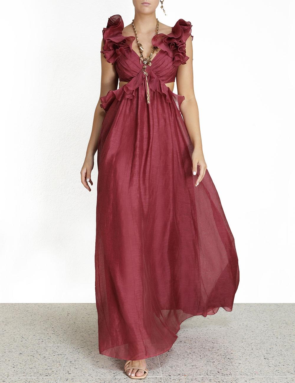 zimmermann ruffle dress