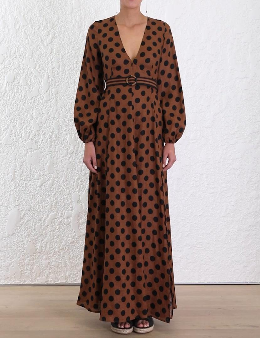 Zimmermann Juno Split Long Dress 