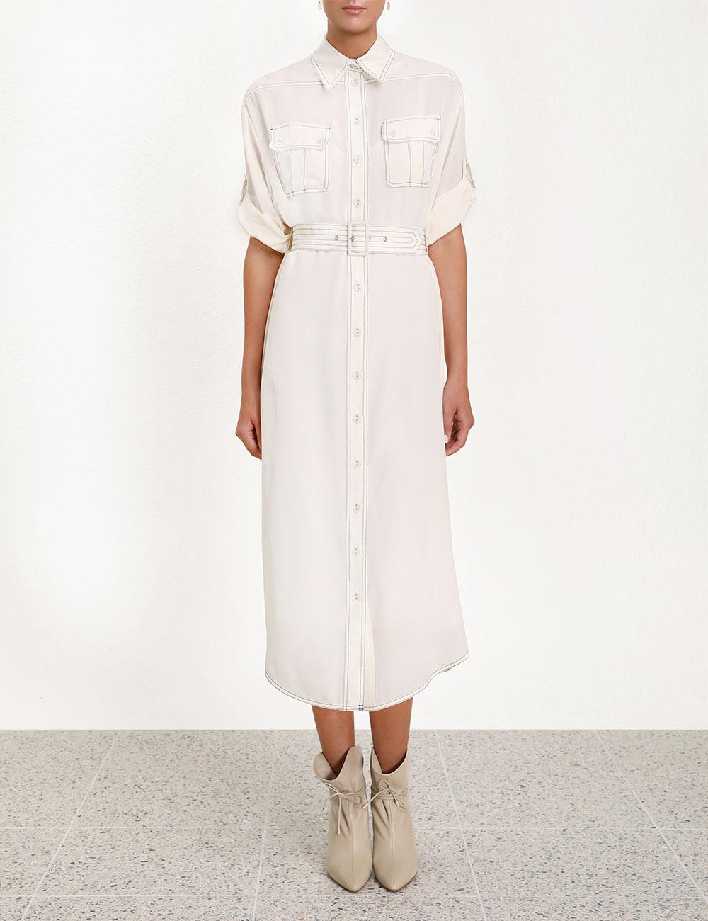 Zimmermann silk utility dress Clearance