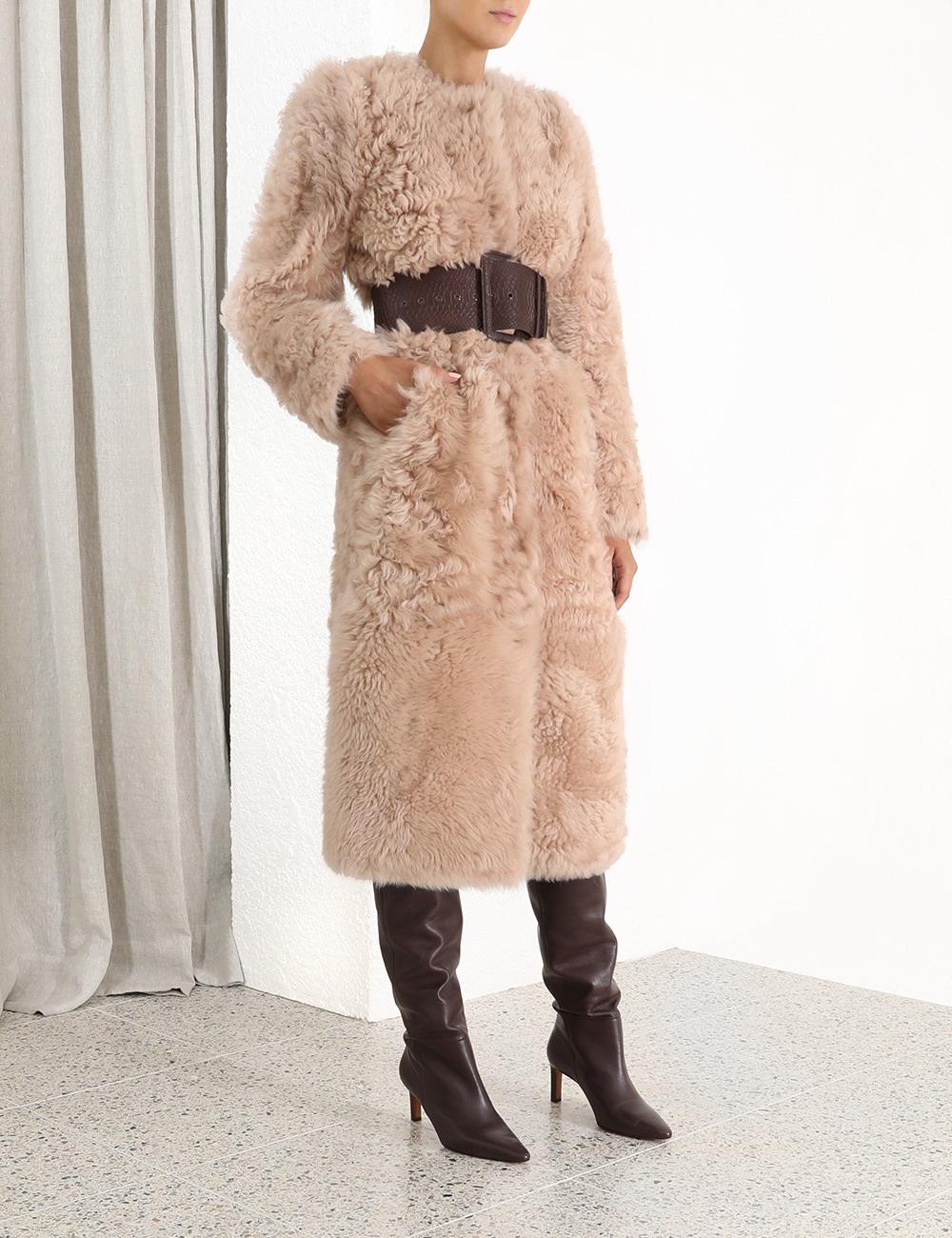 zimmermann shearling coat