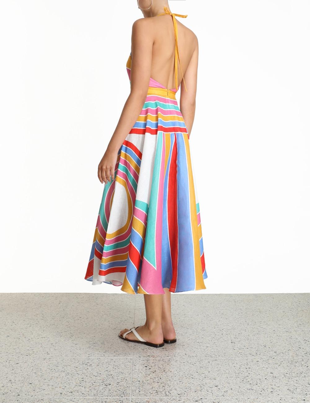 zimmermann rainbow dress