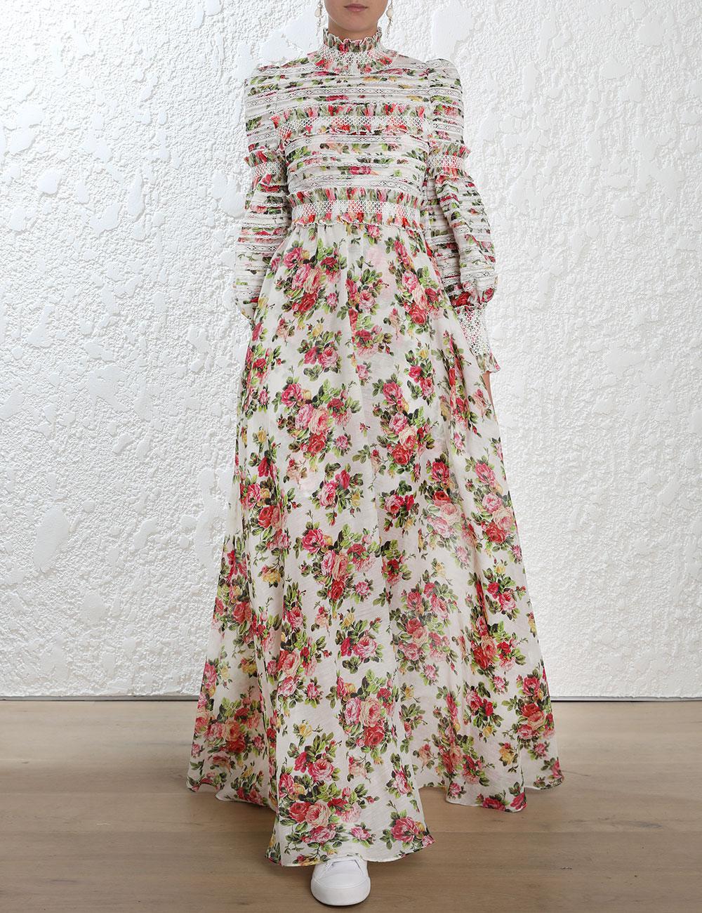 zimmermann radiate smocked dress