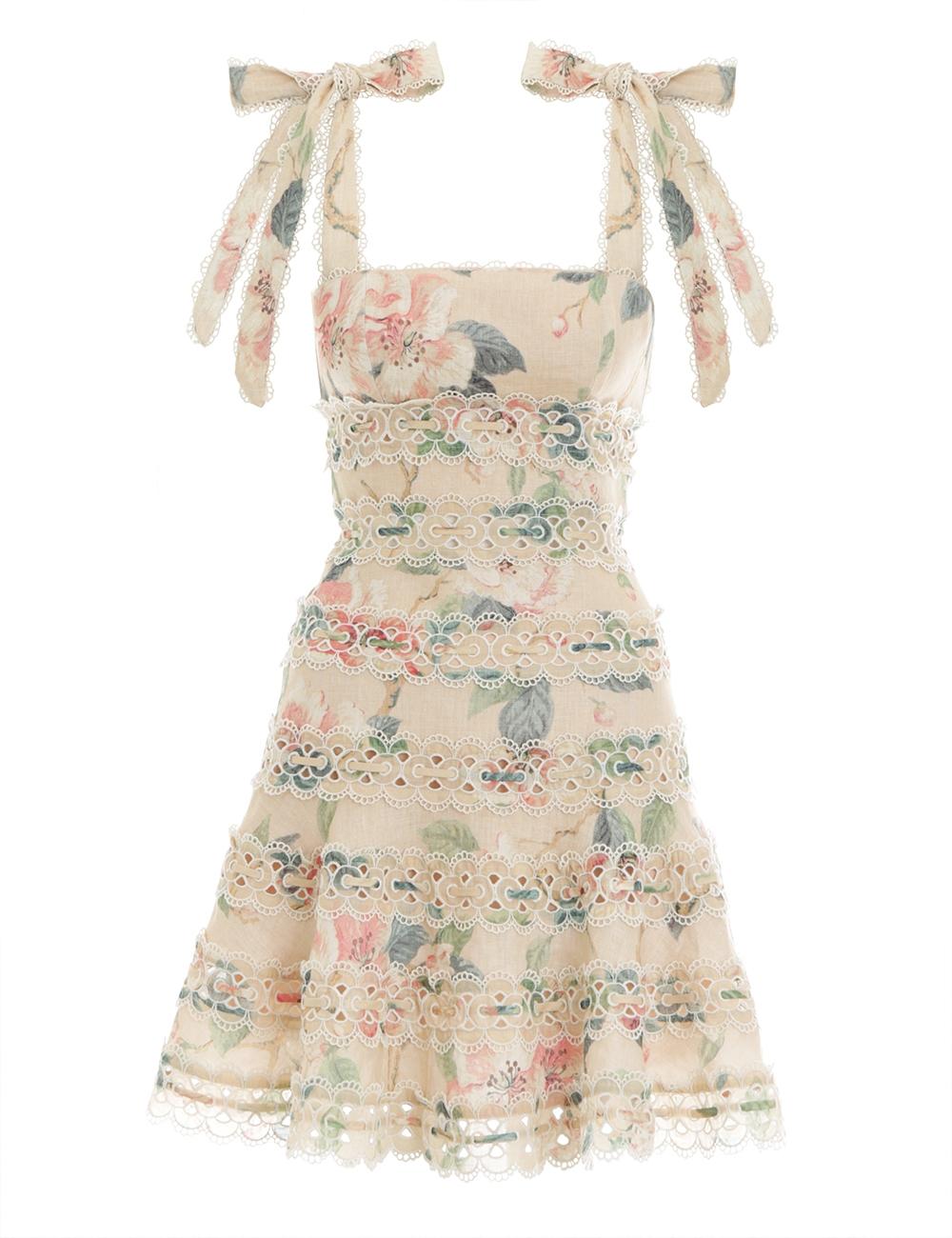 Zimmermann Linen Kirra Tie Shoulder 