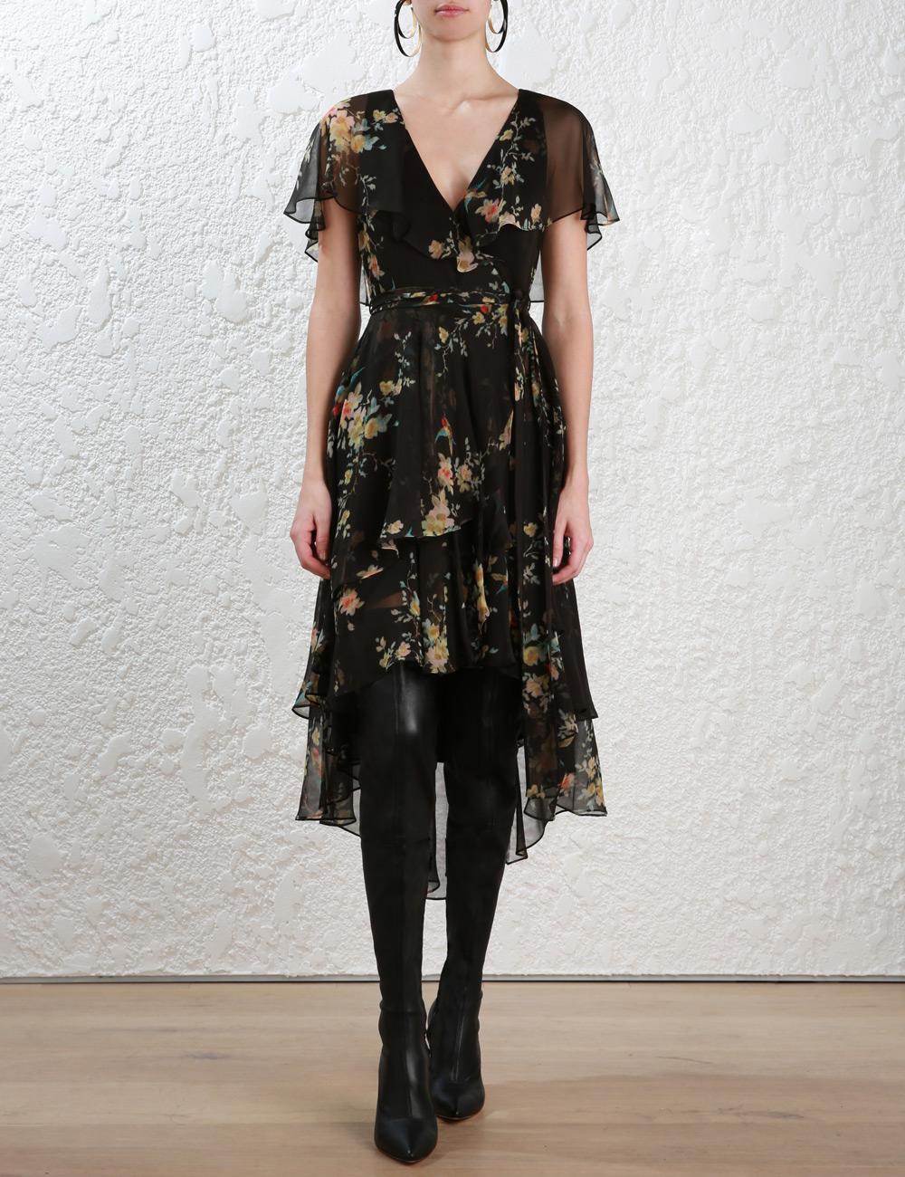 zimmermann maples wrap dress