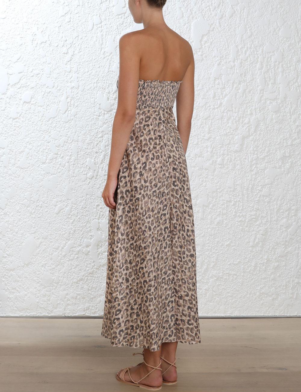 zimmermann melody strapless dress