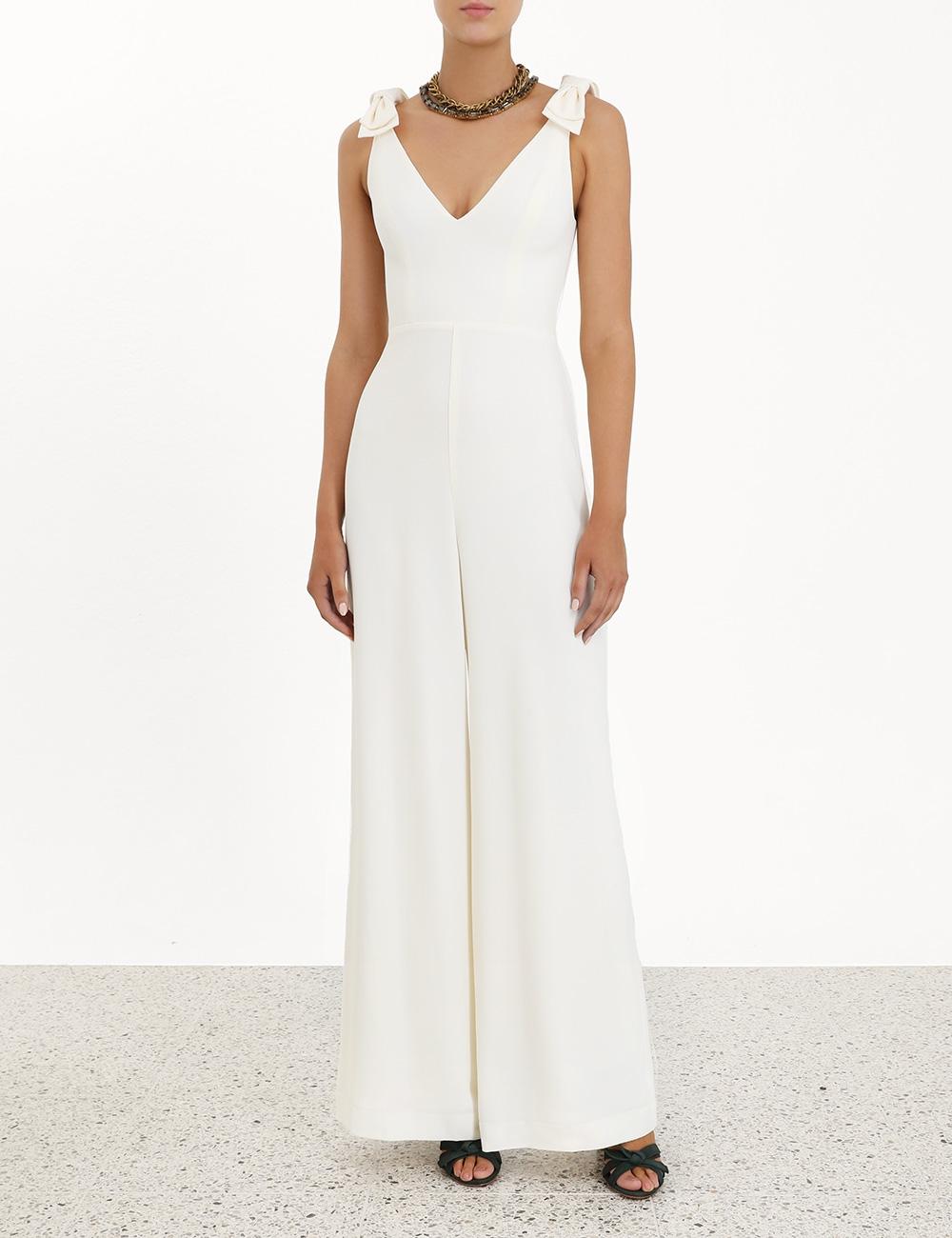 zimmermann bow jumpsuit