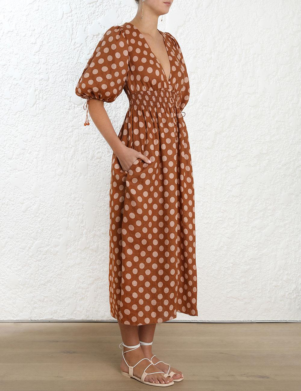 Zimmermann Primrose Shirred Polka Dot 