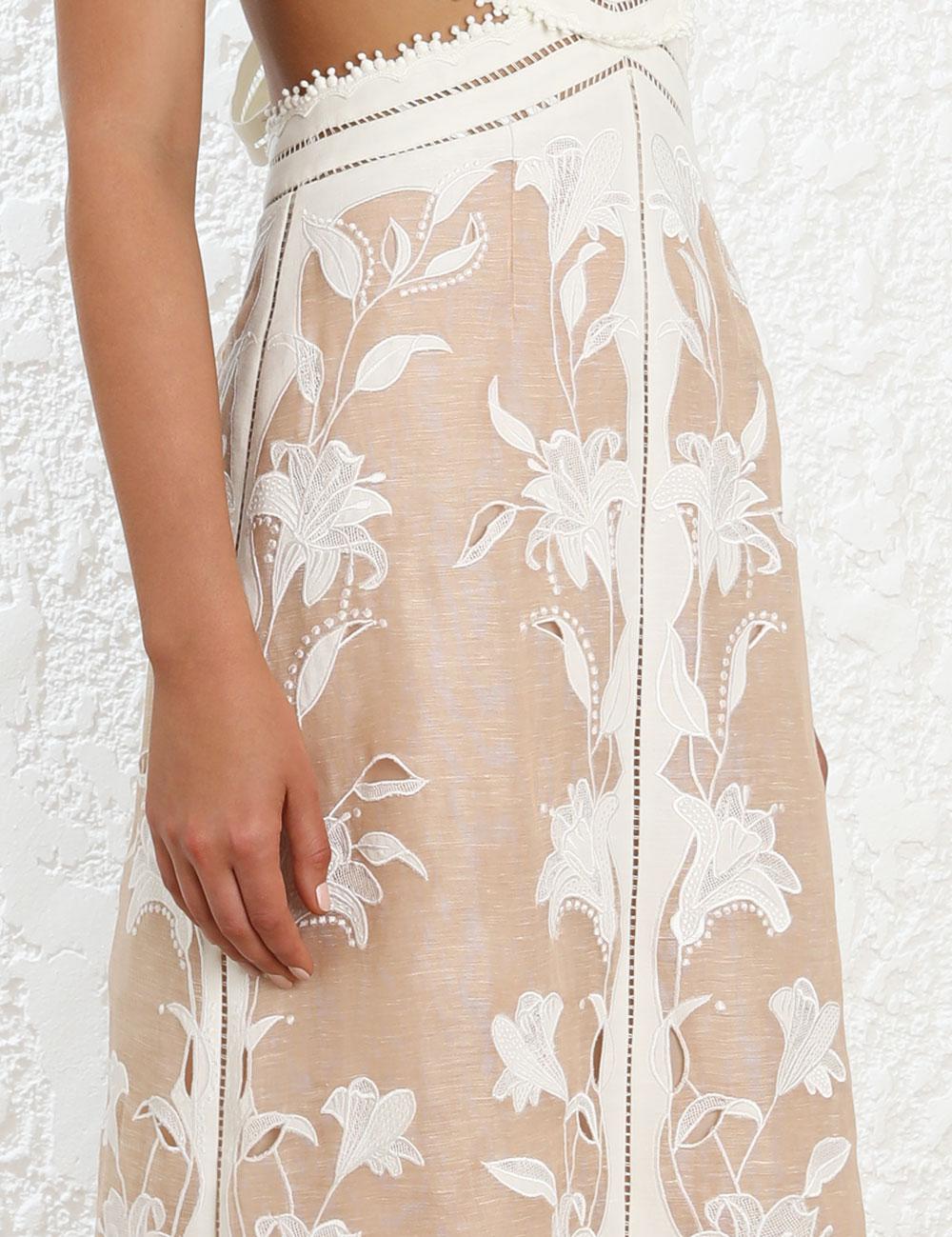 zimmermann corsage lily midi dress