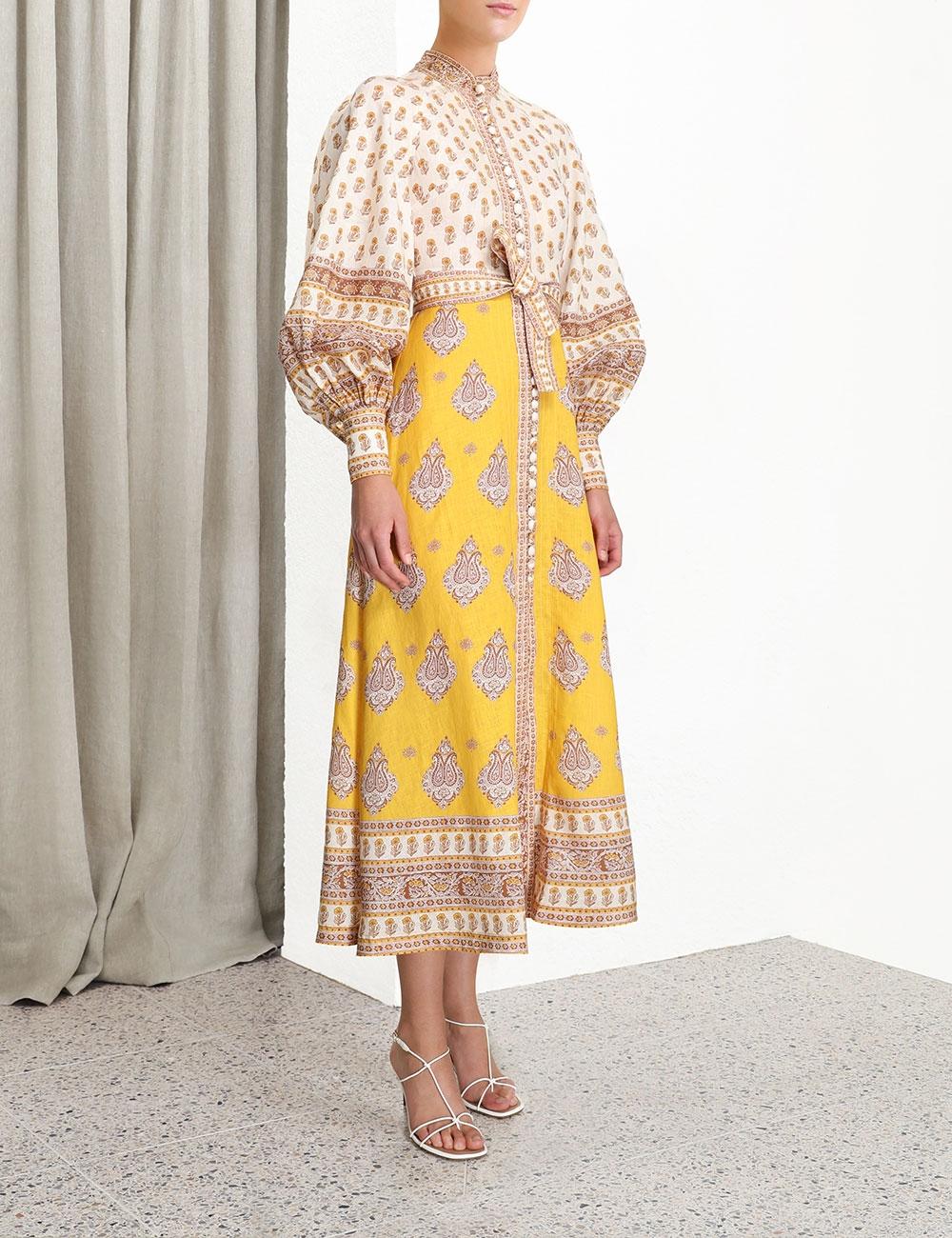 zimmermann bonita buttoned dress