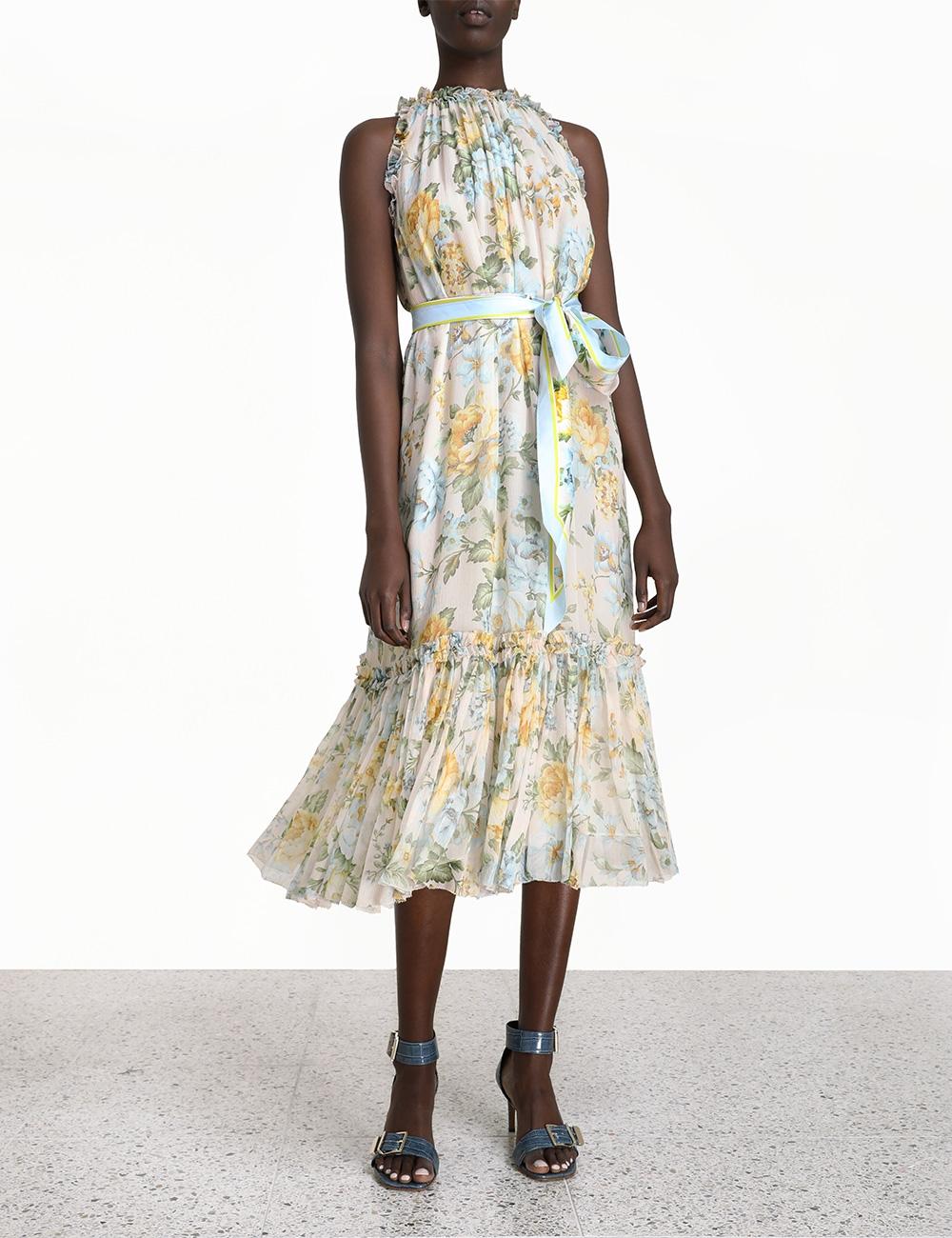 Lucky tuxedo frill dress Clearance