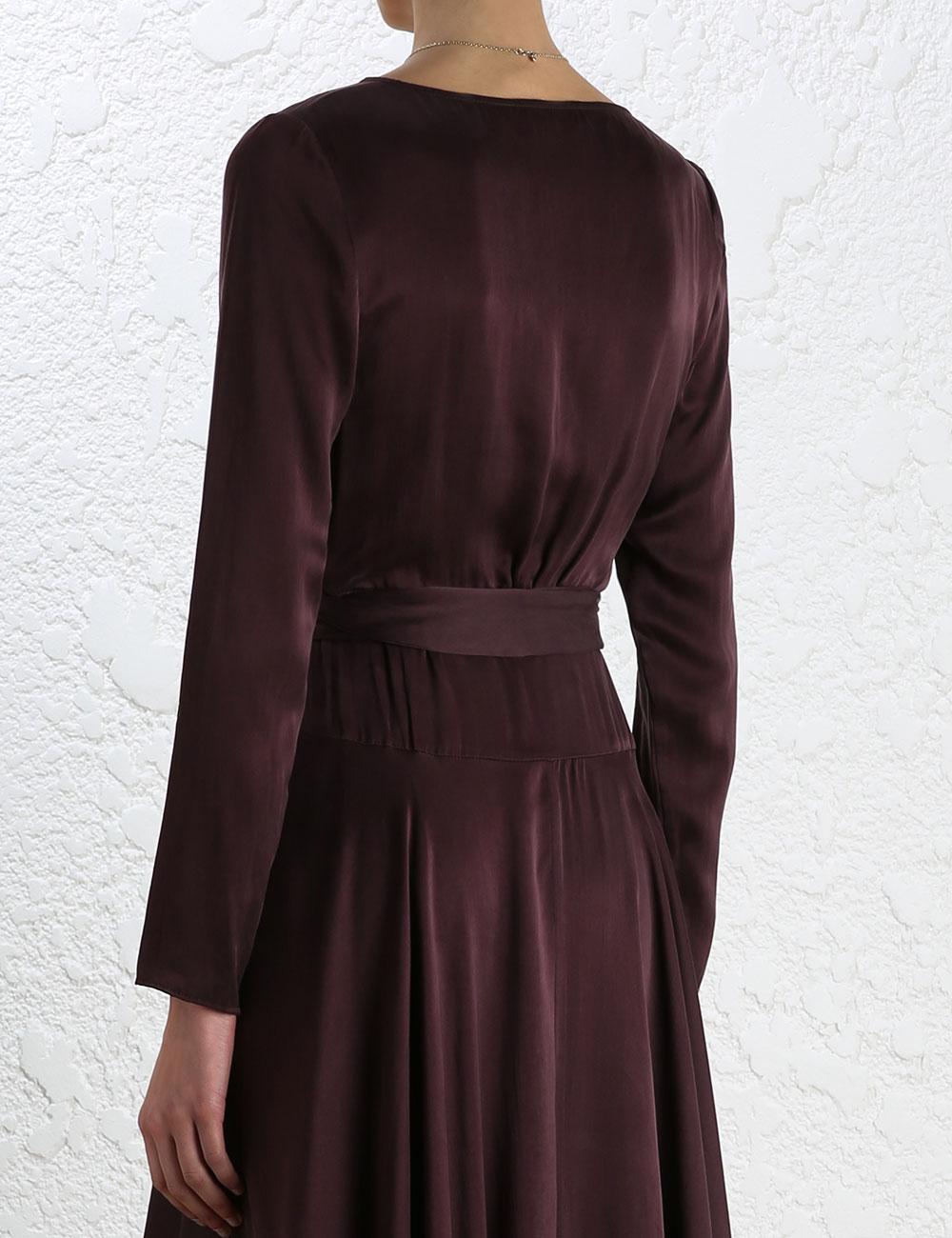 zimmermann sueded wrap dress