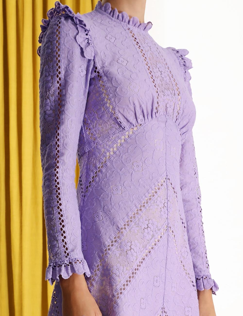 Zimmermann Brighton Panelled Lace Dress 