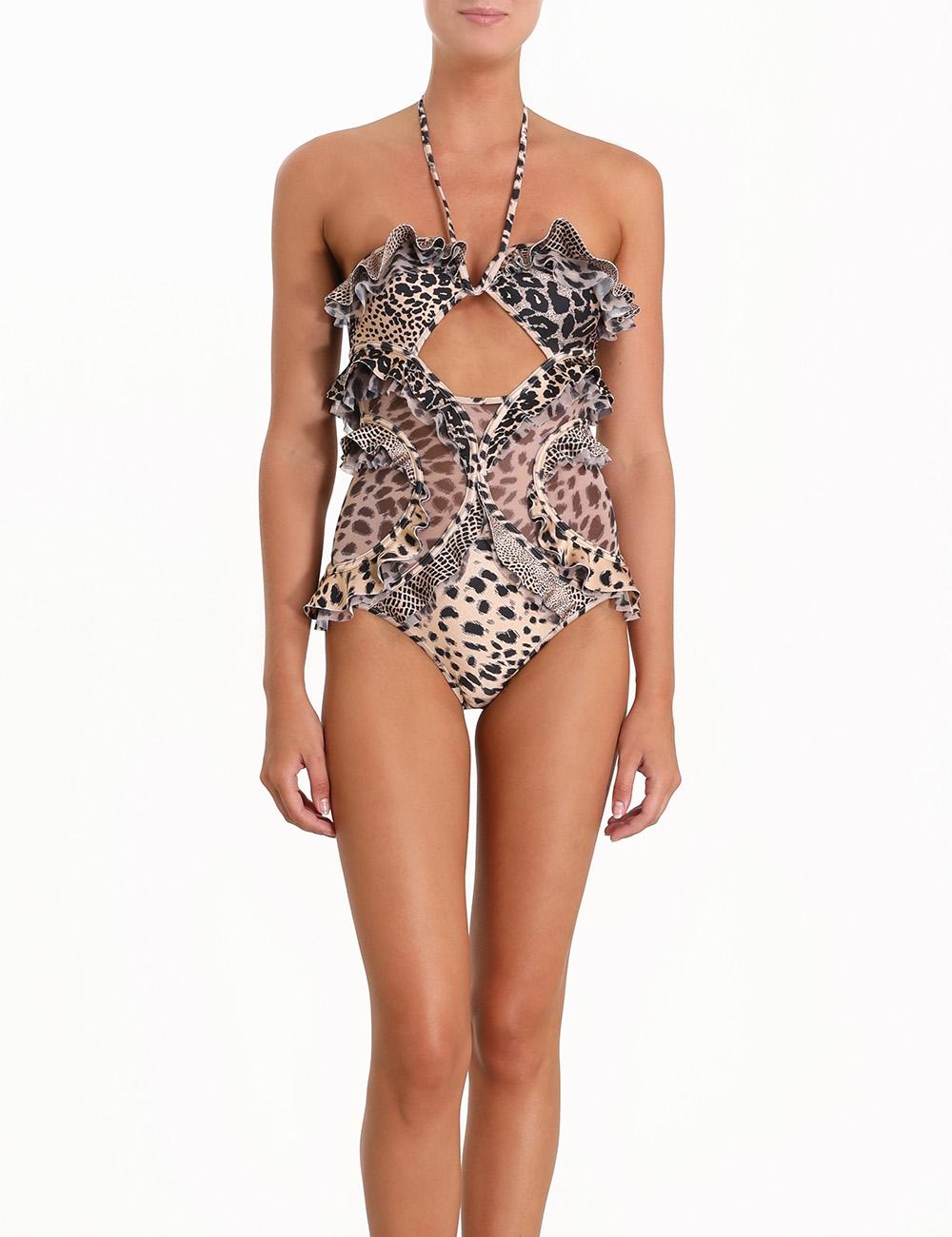 zimmermann leopard swimsuit