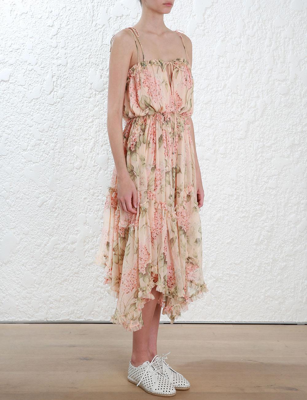 zimmermann prima hydrangea floating dress