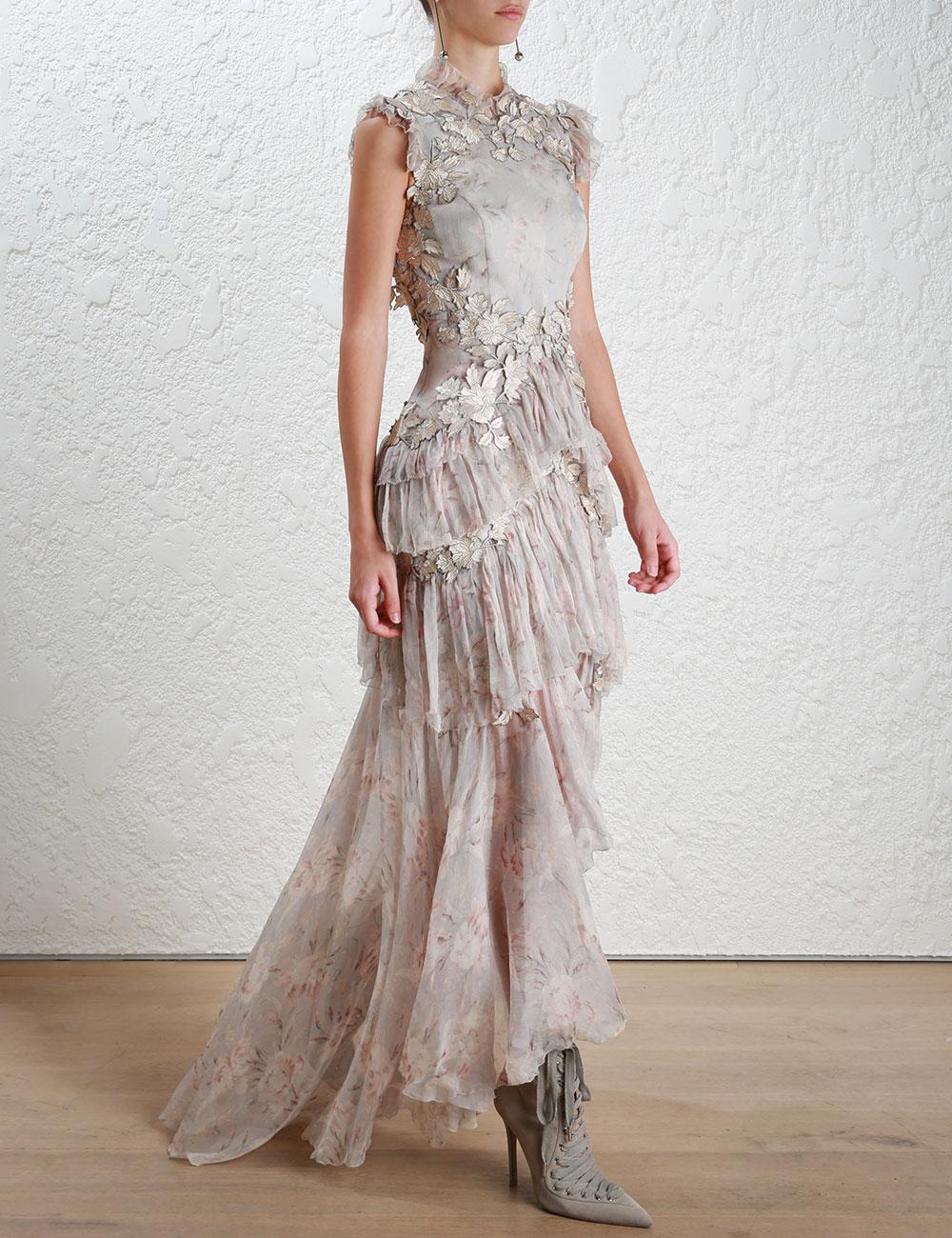 zimmermann stranded tier dress