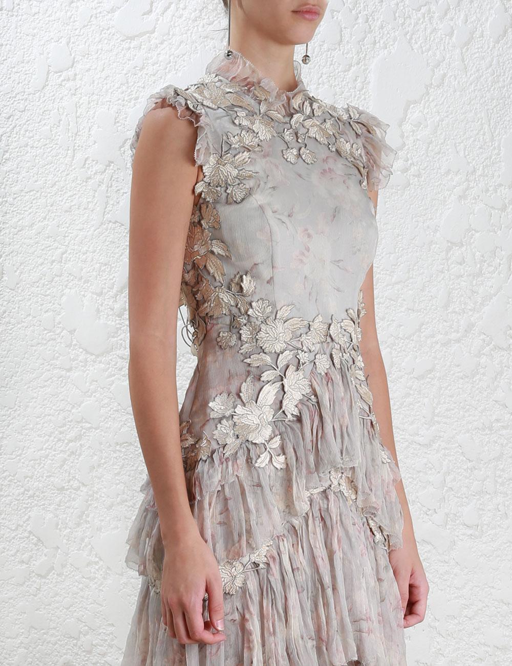 zimmermann stranded tier dress