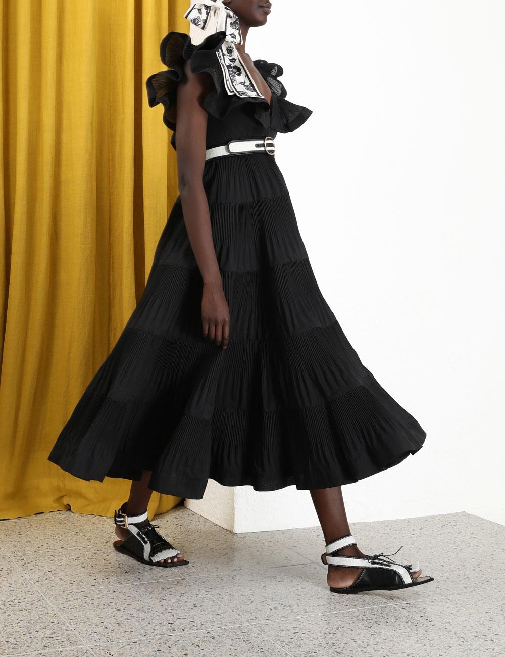 zimmermann the lovestruck pleated gown