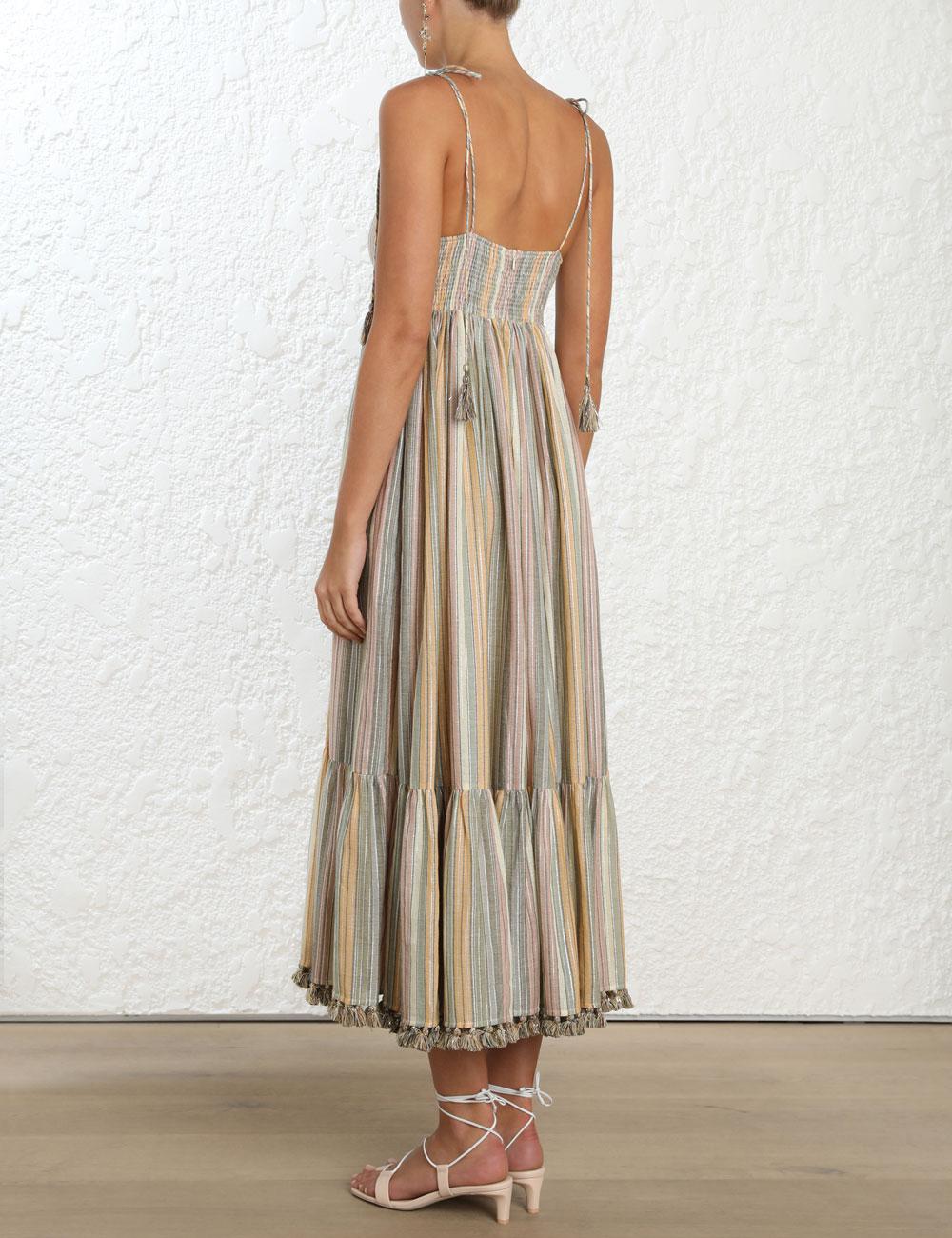 zimmermann rainbow dress