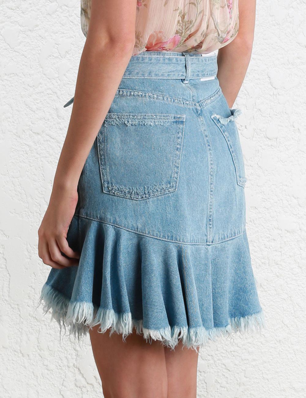 zimmermann denim skirt